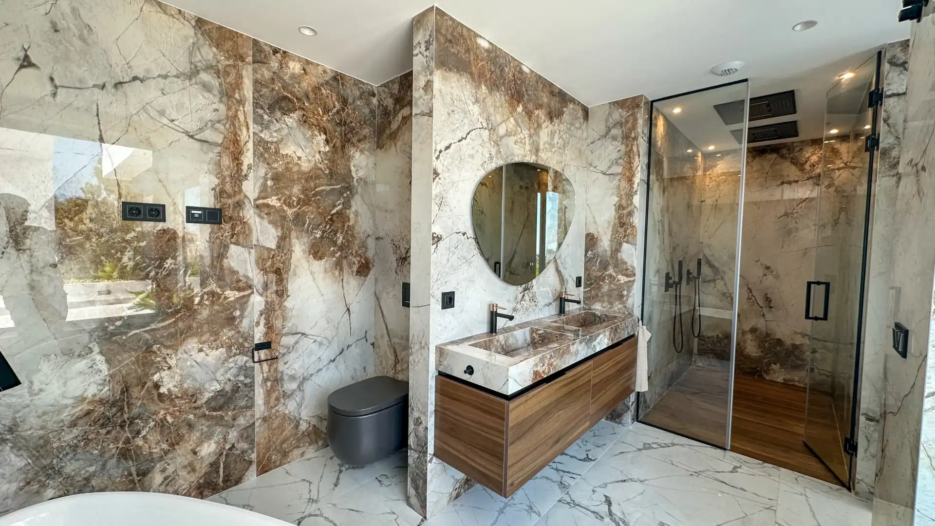 Bathroom of Houses for sale in Orihuela  with Air Conditioner, Swimming Pool and Oven