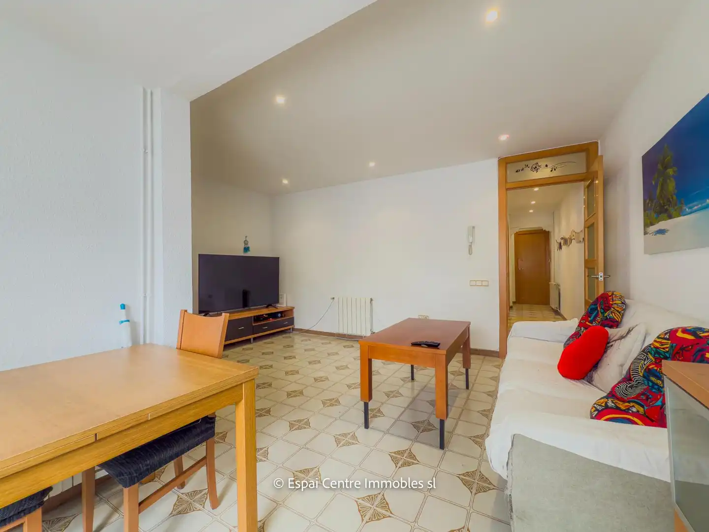 Wohnzimmer von Einfamilien-Reihenhaus zum Verkauf in Terrassa mit Heizung und Terrasse