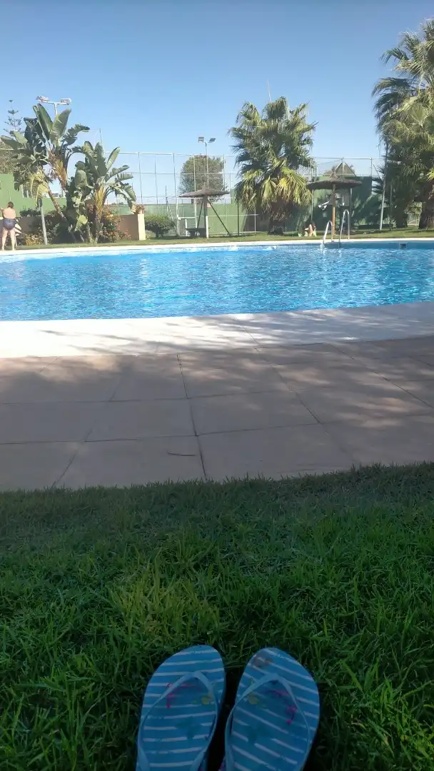 Schwimmbecken von Erdgeschoss zur Miete in Sanlúcar de Barrameda mit Terrasse, Schwimmbad und Balkon