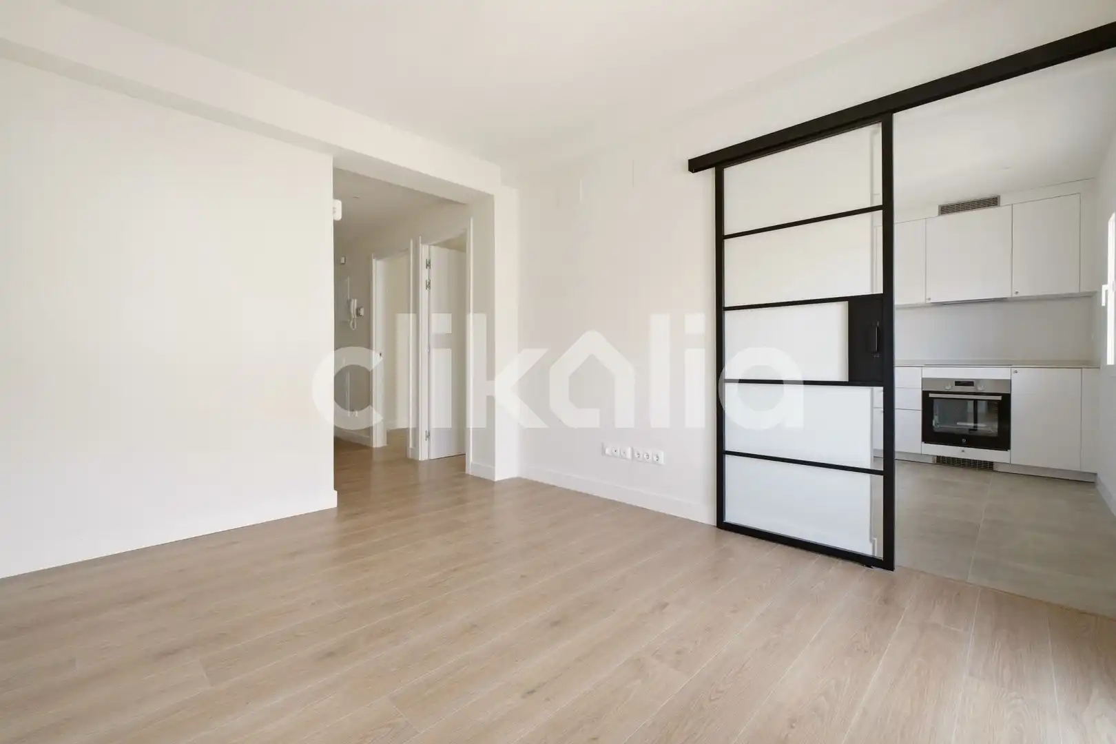 Sala de estar de Piso en venta en  Madrid Capital con Aire acondicionado, Calefacción y Terraza
