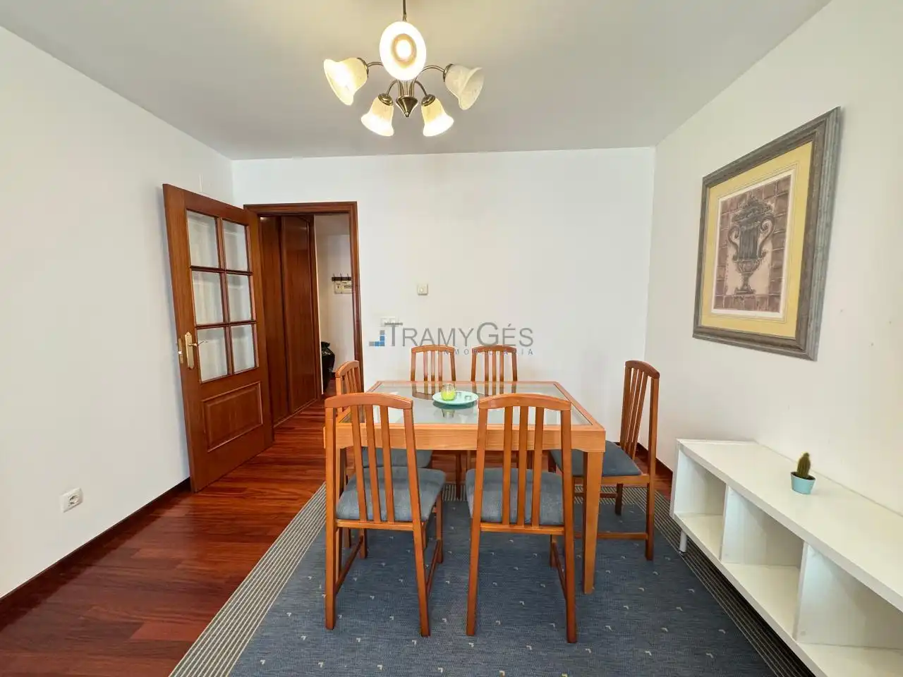 Dining room of Flat for sale in Vigo   with Heating, Parquet flooring and Storage room