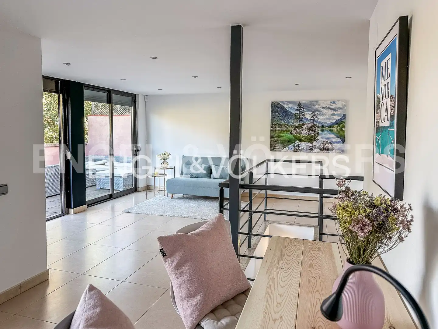 Sala de estar de Ático en venta en Barcelona con Aire acondicionado, Calefacción y Terraza