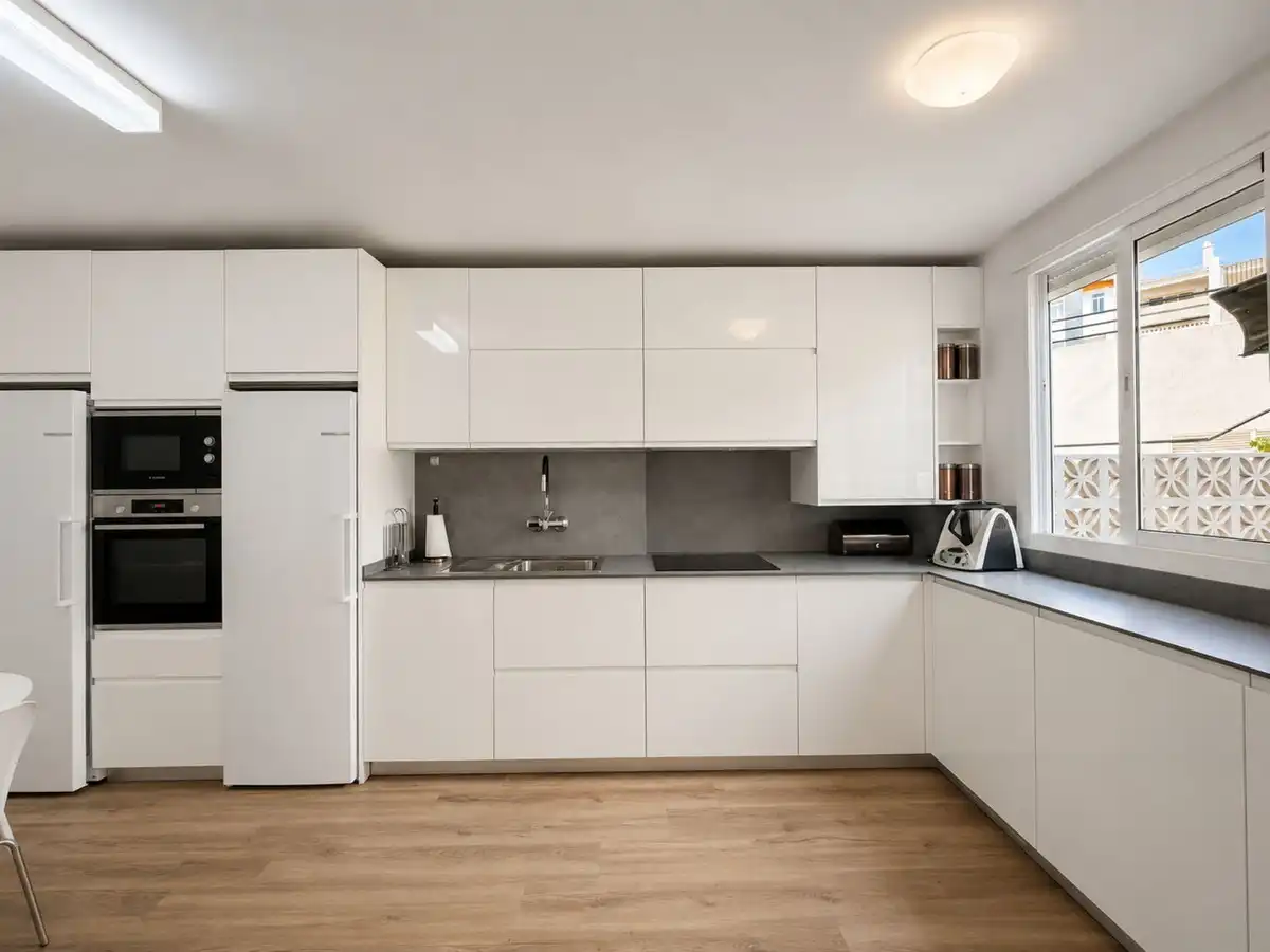 Küche von Einfamilien-Reihenhaus zum Verkauf in Mijas mit Klimaanlage, Terrasse und Möbliert