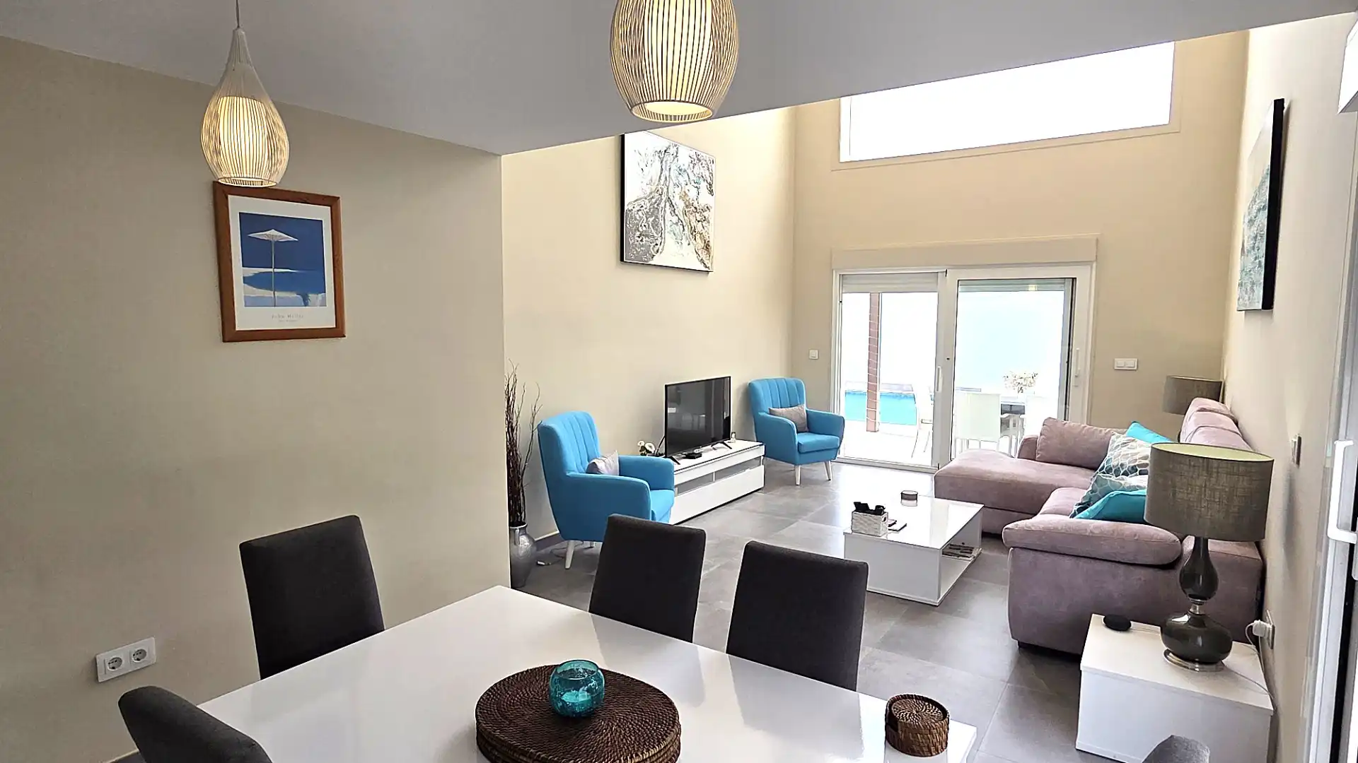 Sala d'estar de Casa o xalet en venda en Cartagena amb Aire condicionat, Jardí privat i Terrassa