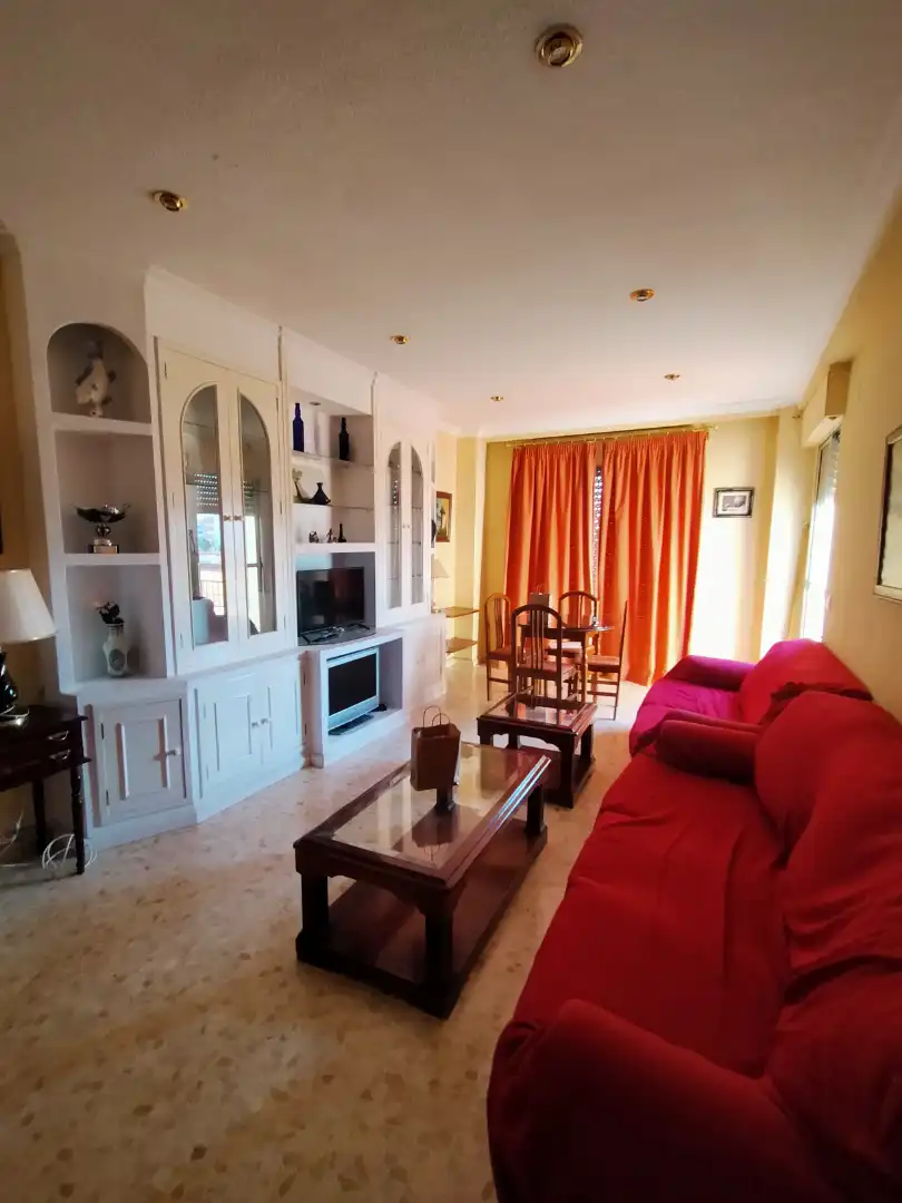 Sala de estar de Piso de alquiler en Huelva con Calefacción, Terraza y Amueblado