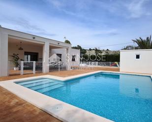 Swimming pool of House or chalet for sale in Aspe  with Air Conditioner and Swimming Pool
