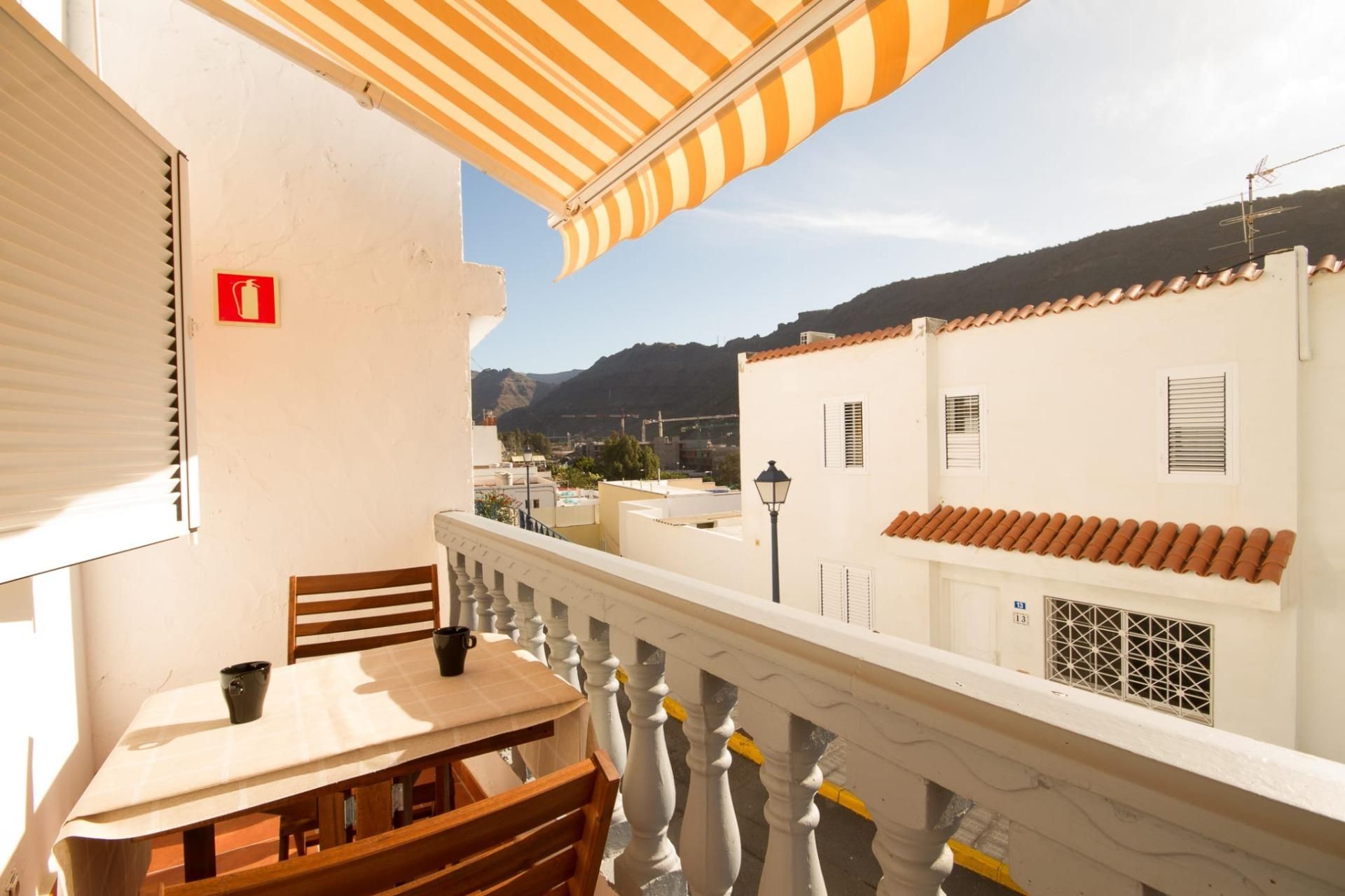 Terrace of Flat for sale in Mogán  with Parquet flooring and Storage room