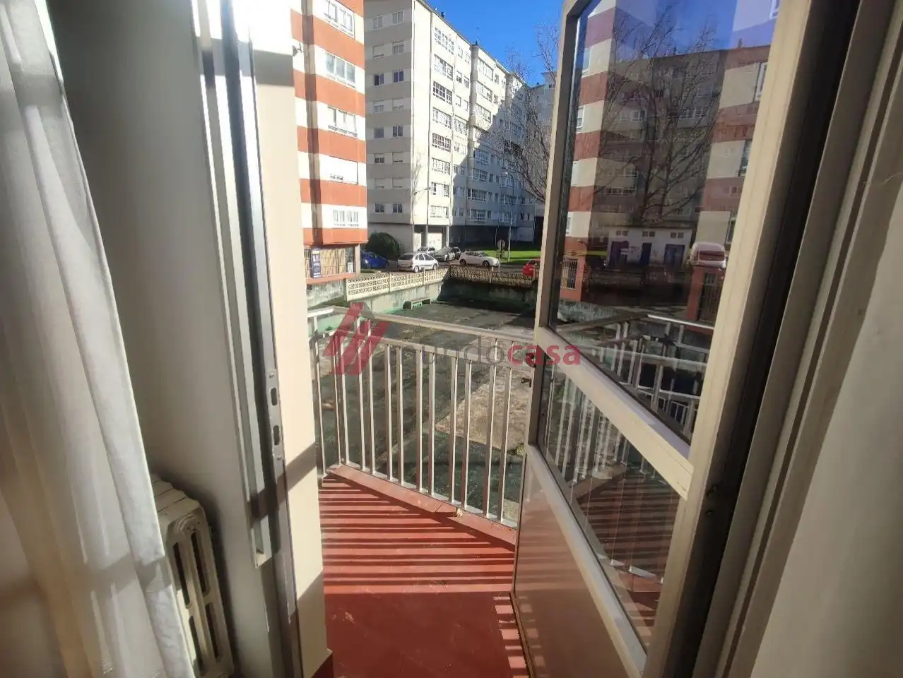 Balcony of Flat for rent in Ferrol  with Heating and Furnished