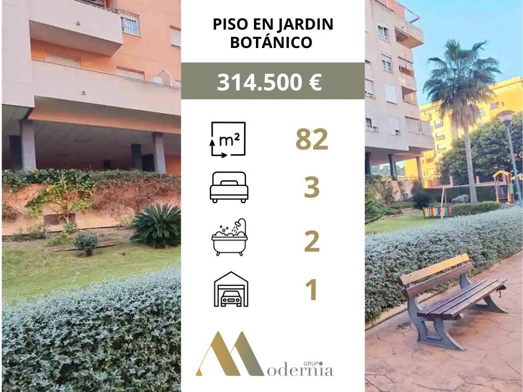 Garden of Flat for sale in Málaga Capital  with Air Conditioner, Terrace and Storage room