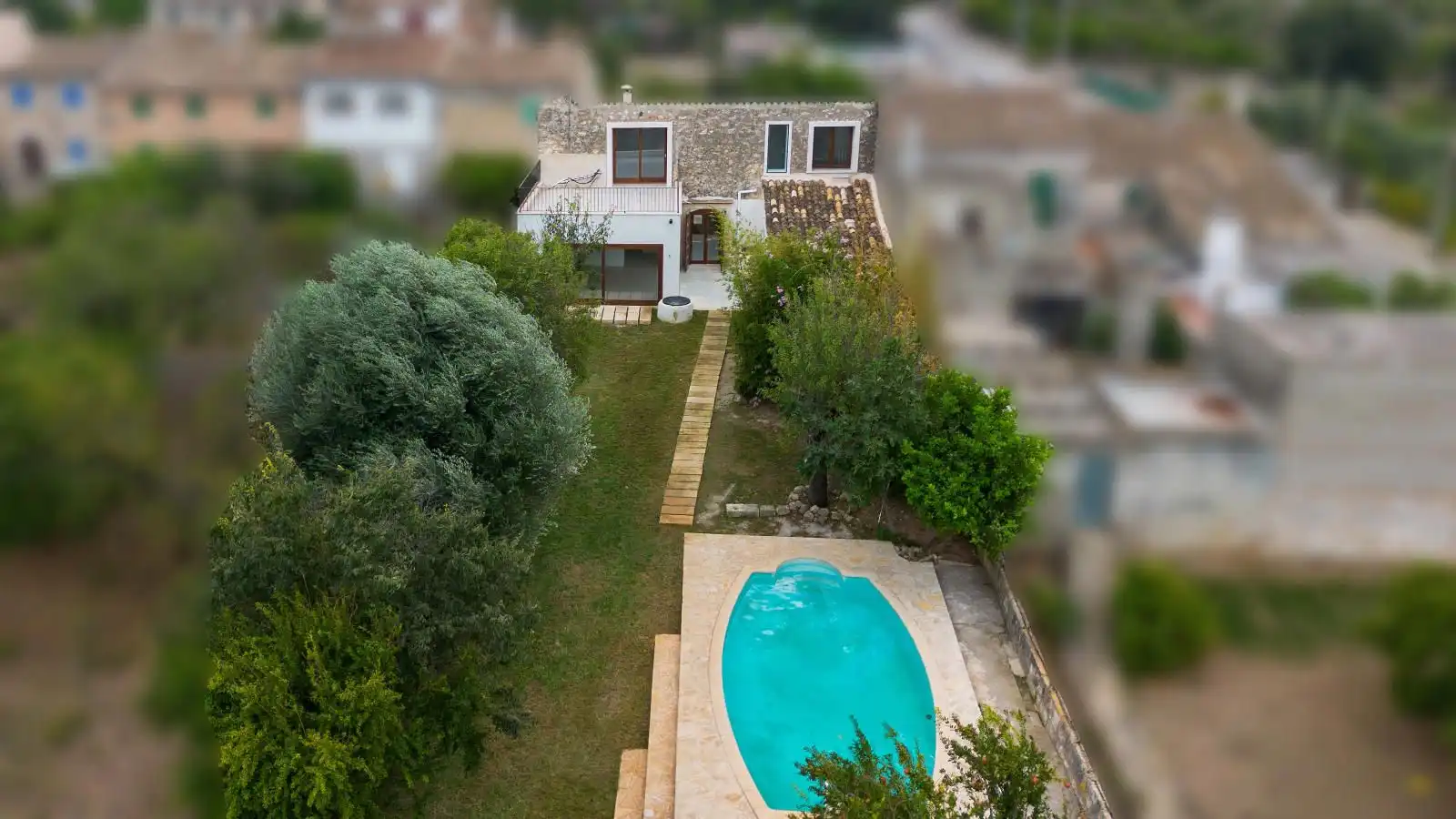 Vista exterior de Casa adosada en venta en Campanet con Calefacción, Jardín privado y Terraza