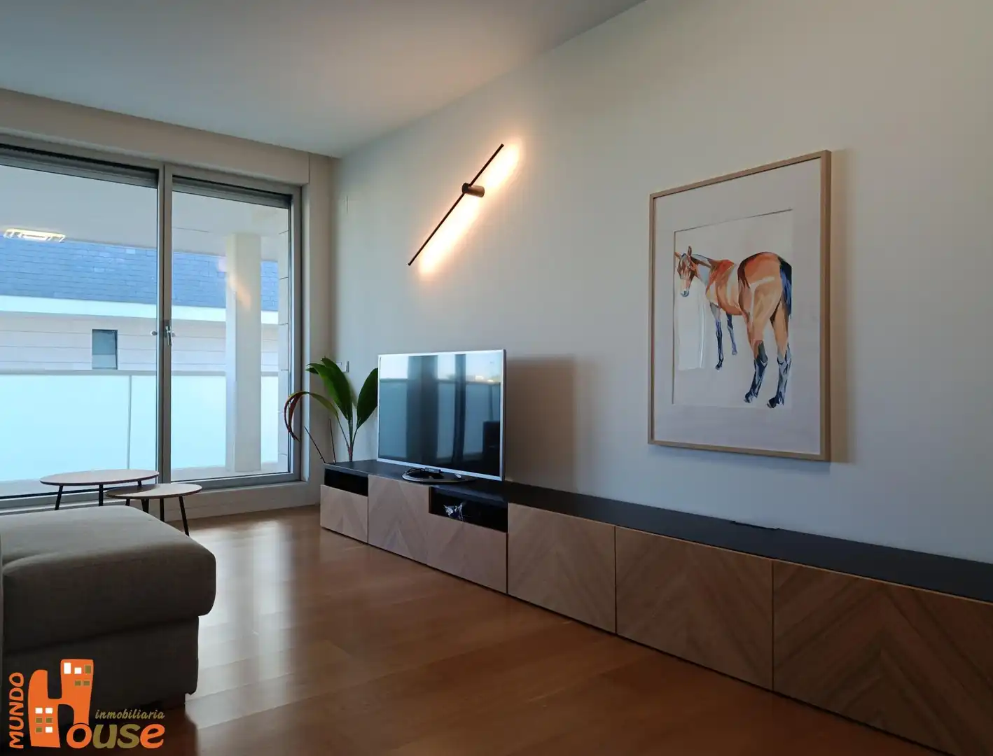 Wohnzimmer von Wohnung zur Miete in Palazuelos de Eresma mit Klimaanlage, Heizung und Terrasse