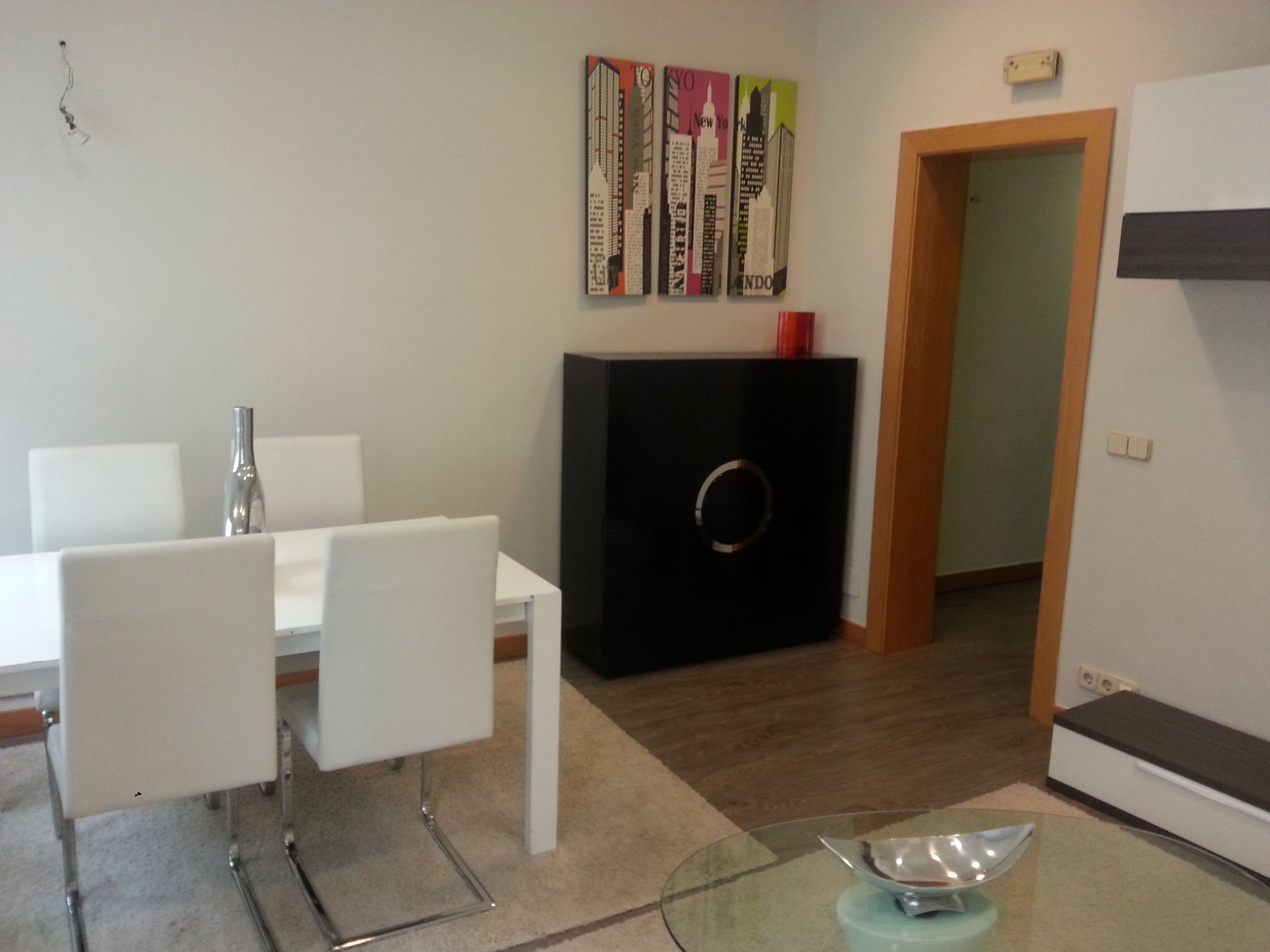 Dining room of Flat to rent in  Madrid Capital  with Air Conditioner, Heating and Furnished
