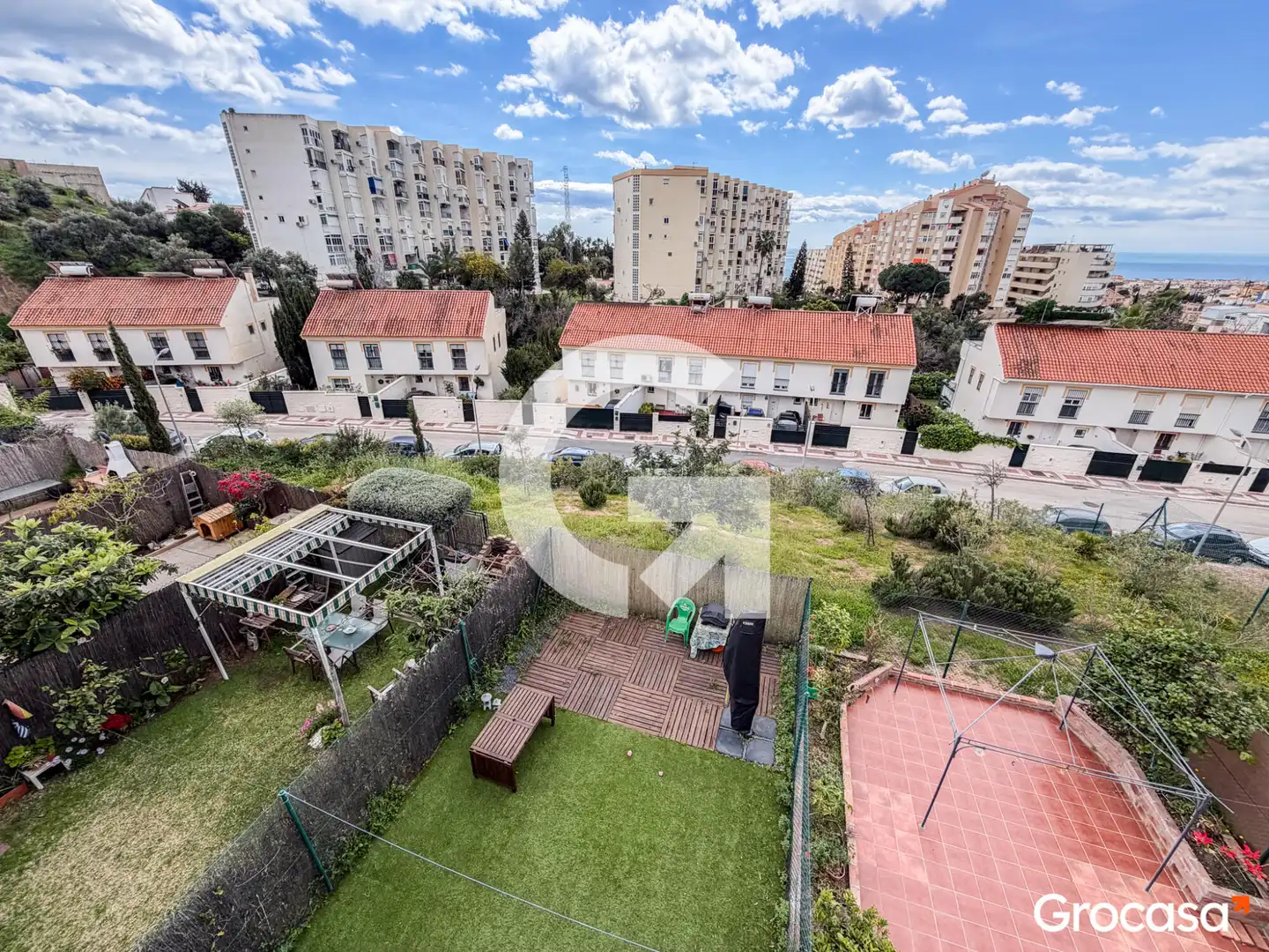 Garten von Dachboden zum Verkauf in Rincón de la Victoria mit Privatgarten, Terrasse und Ofen