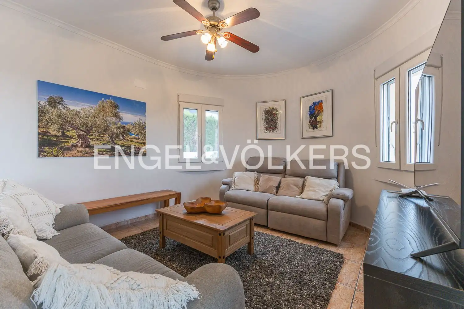 Living room of Houses for sale in Pedreguer  with Air Conditioner, Heating and Private garden