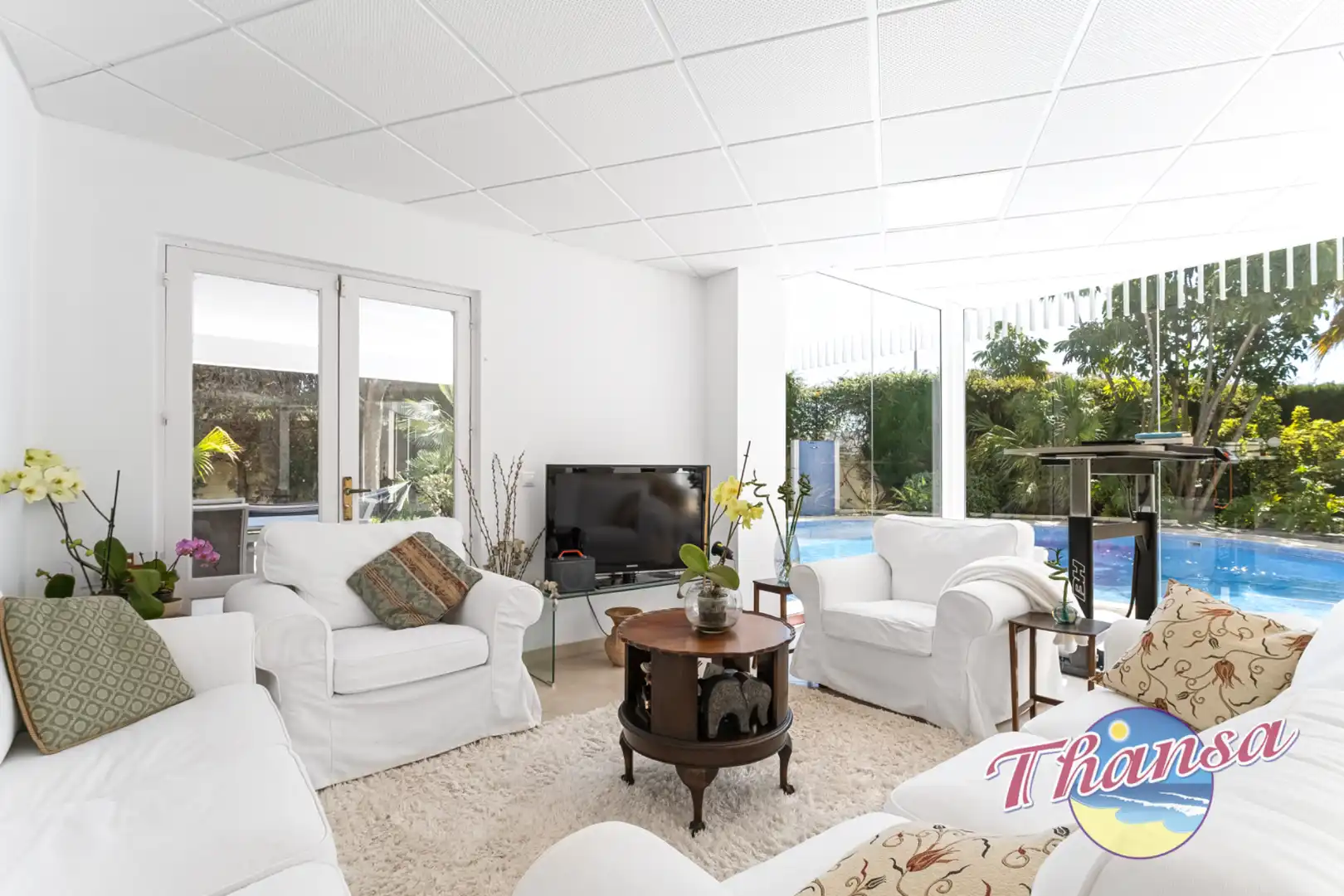 Sala de estar de Casa o chalet en venta en Alicante / Alacant con Aire acondicionado, Calefacción y Jardín privado