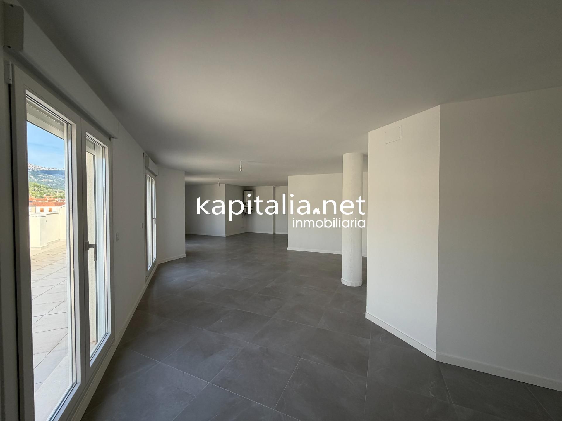 Sala d'estar de Àtic en venda en Cocentaina amb Aire condicionat i Terrassa