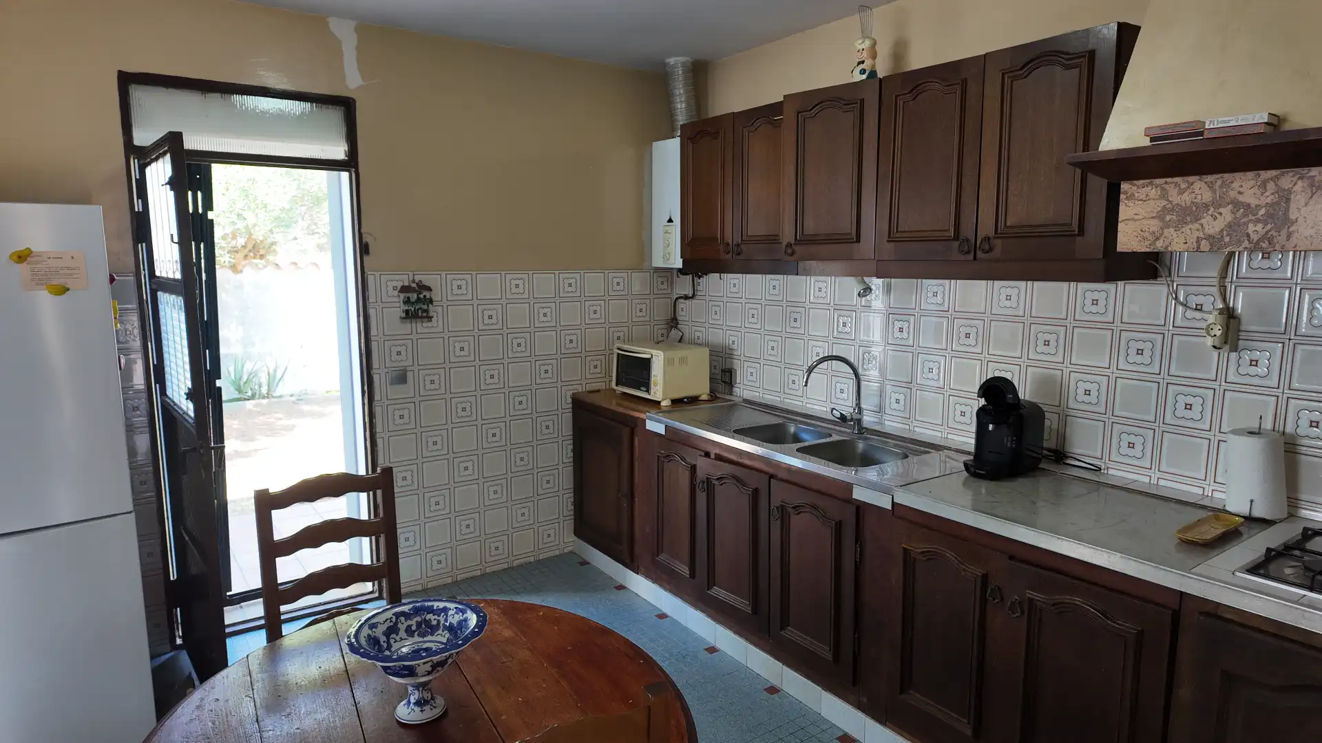 Cocina de Casa o chalet en venta en Fortià con Calefacción, Jardín privado y Terraza