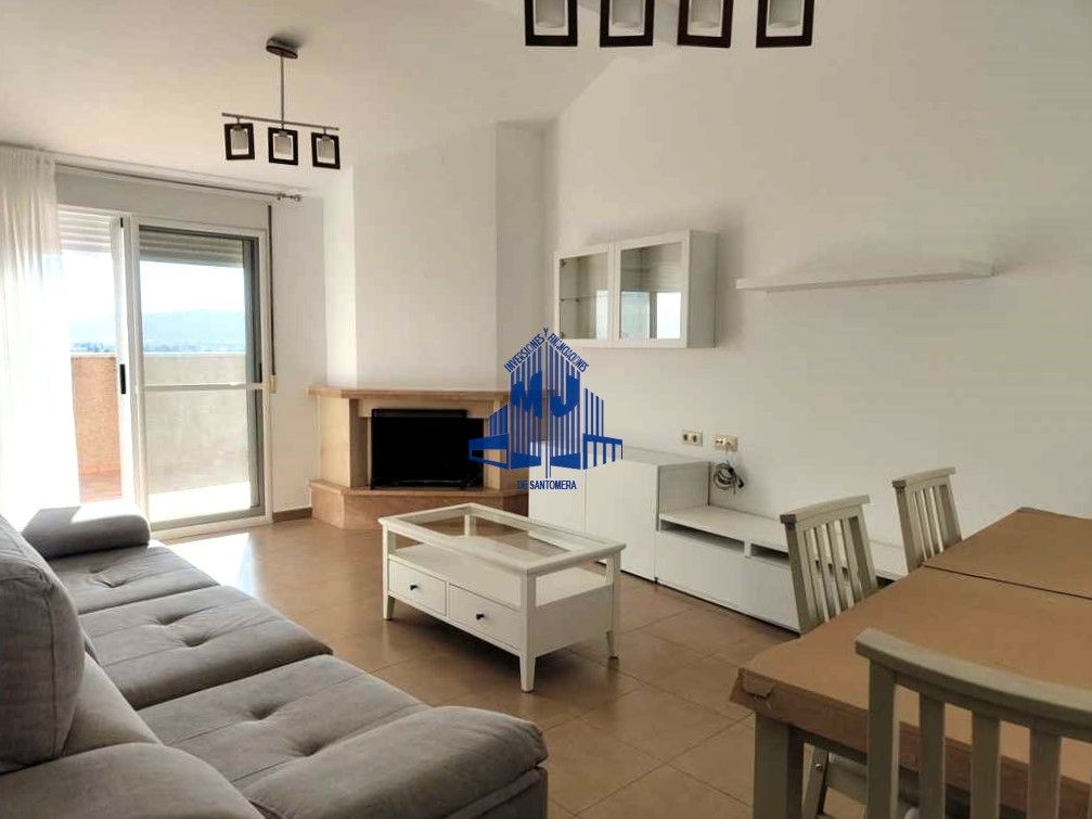 Sala de estar de Ático de alquiler en  Murcia Capital con Aire acondicionado, Calefacción y Terraza