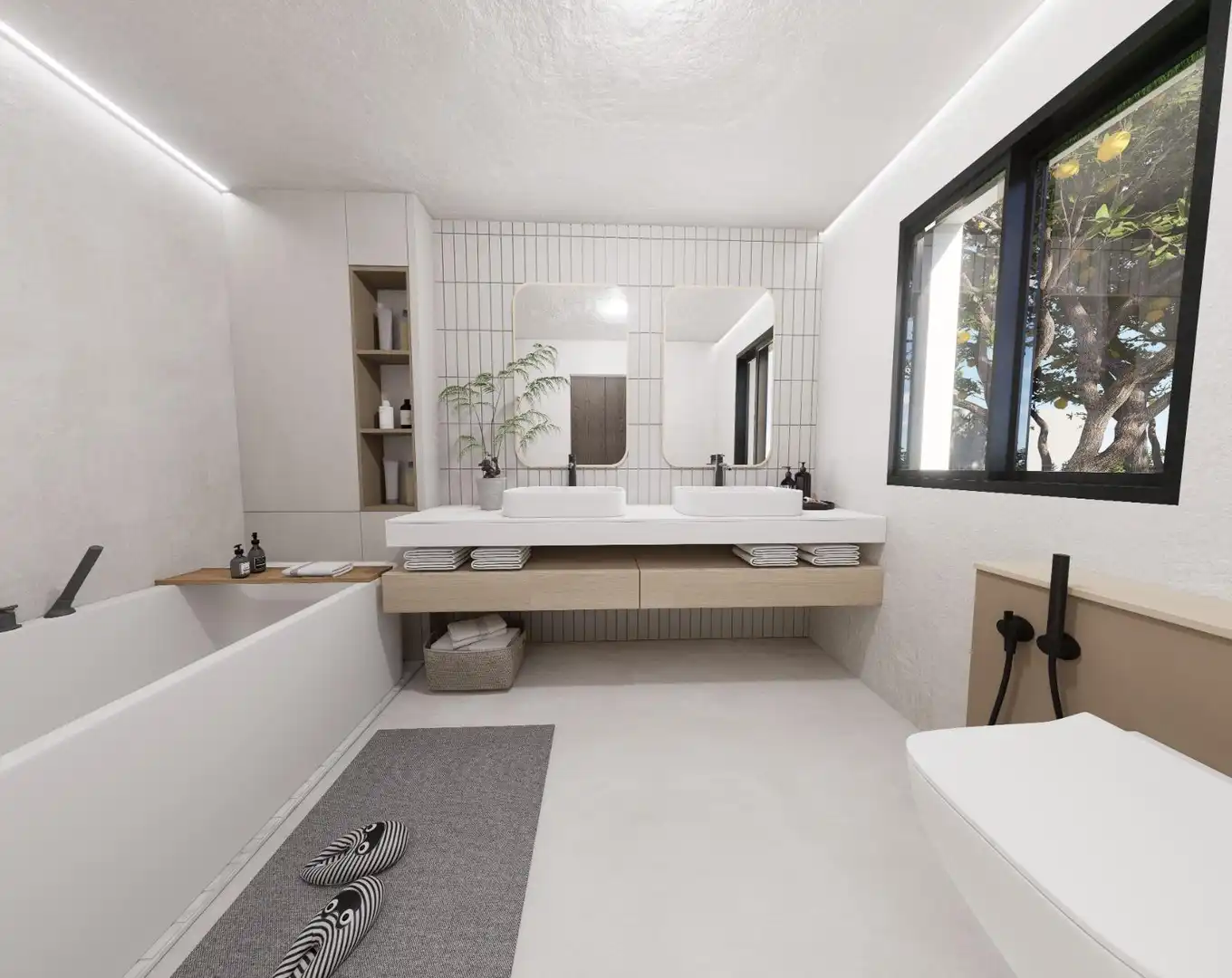 Baño de Casa o chalet en venta en Blanes con Aire acondicionado, Calefacción y Jardín privado