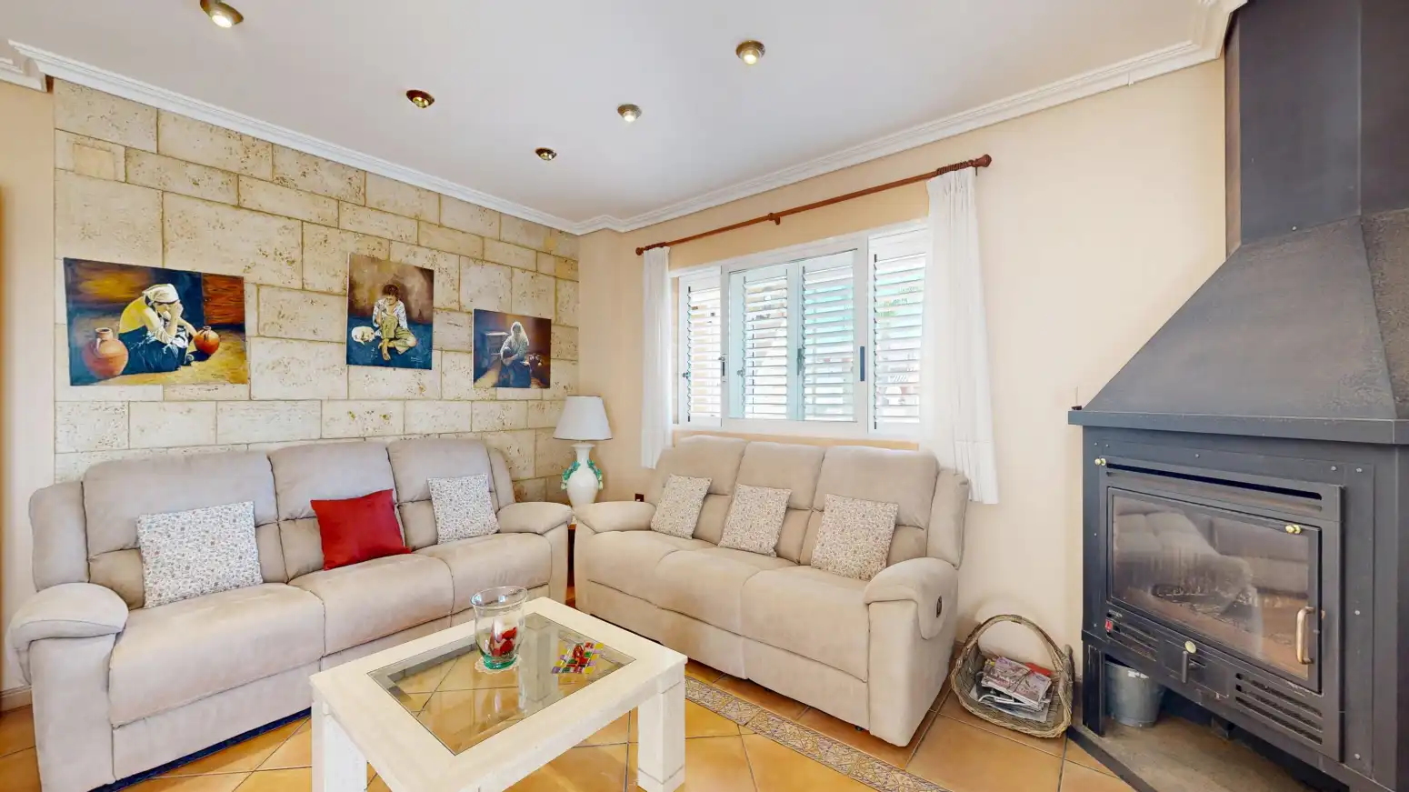 Living room of Houses for sale in Sagunto / Sagunt  with Private garden, Terrace and Swimming Pool