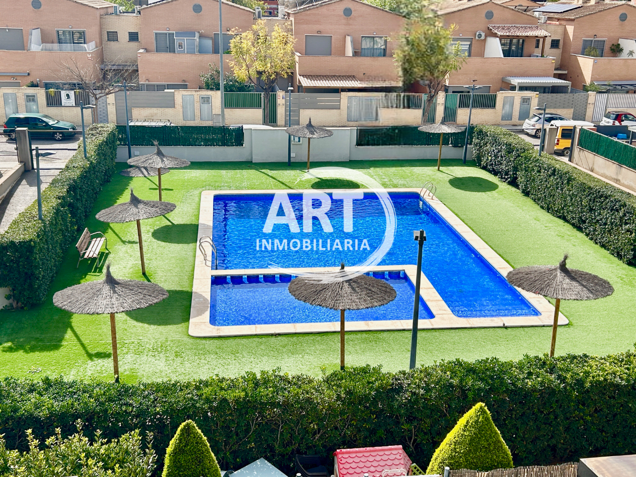 Garden of Single-family semi-detached for sale in San Antonio de Benagéber  with Air Conditioner, Heating and Private garden