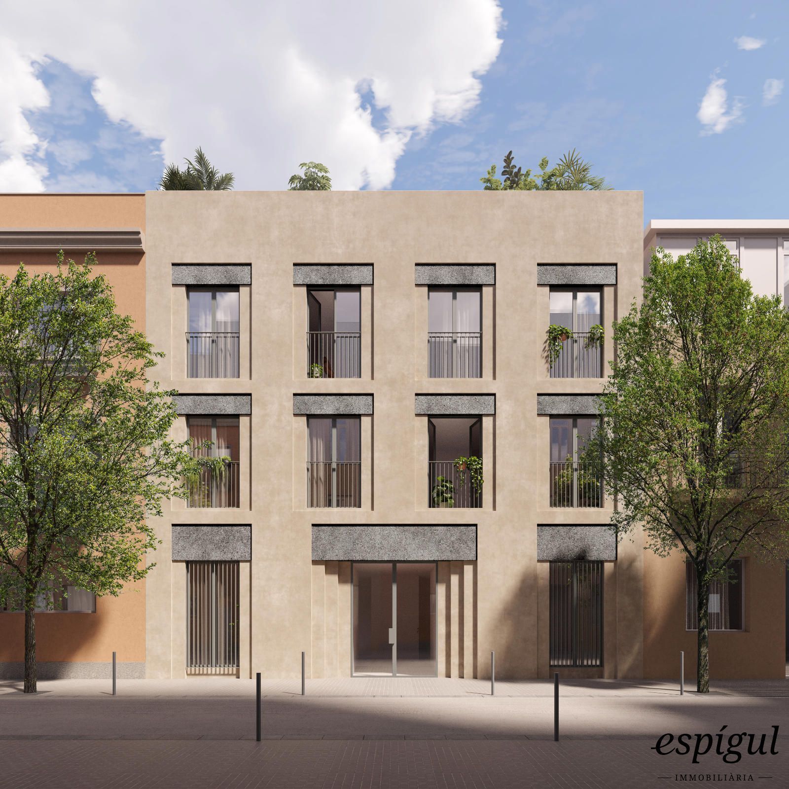 Exterior view of Duplex for sale in L'Hospitalet de Llobregat  with Air Conditioner, Heating and Private garden