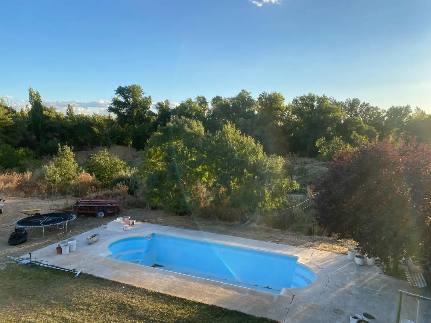 Piscina de Finca rústica en venda en Valoria la Buena amb Jardí privat i Piscina