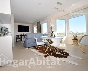 Living room of Flat for sale in Burriana / Borriana  with Air Conditioner, Heating and Terrace