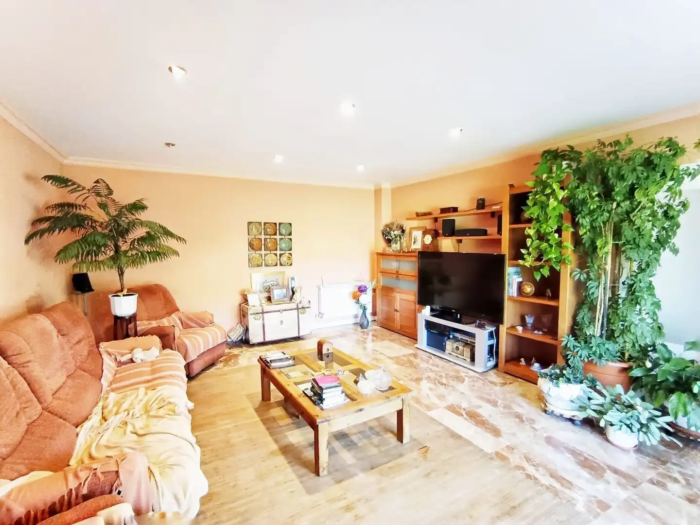 Sala d'estar de Casa o xalet en venda en Pontevedra Capital  amb Jardí privat, Terrassa i Traster