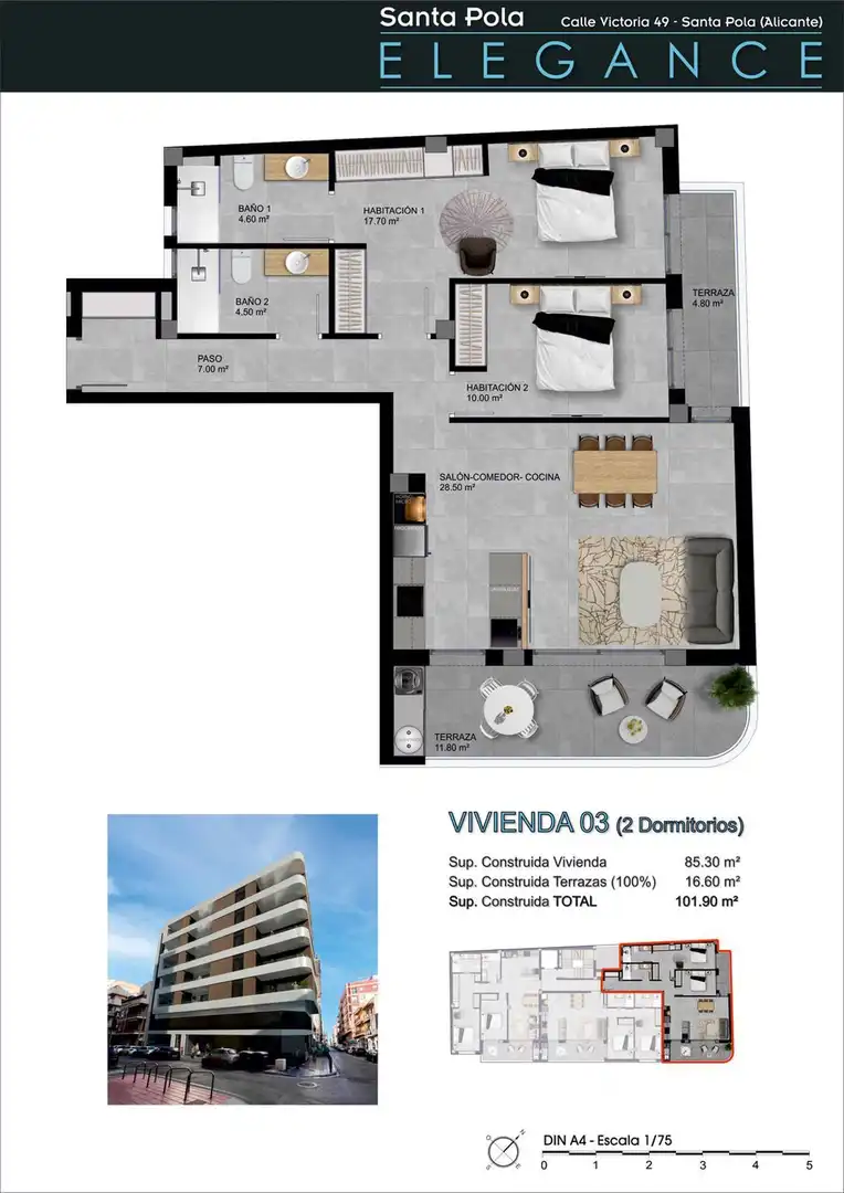 Appartamento con ascensore in vendita a Victoria 47, imagen 13