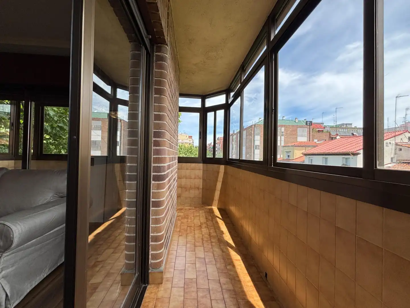 Balcony of Flat for rent in Madrid  with Air Conditioner, Heating and Parquet flooring