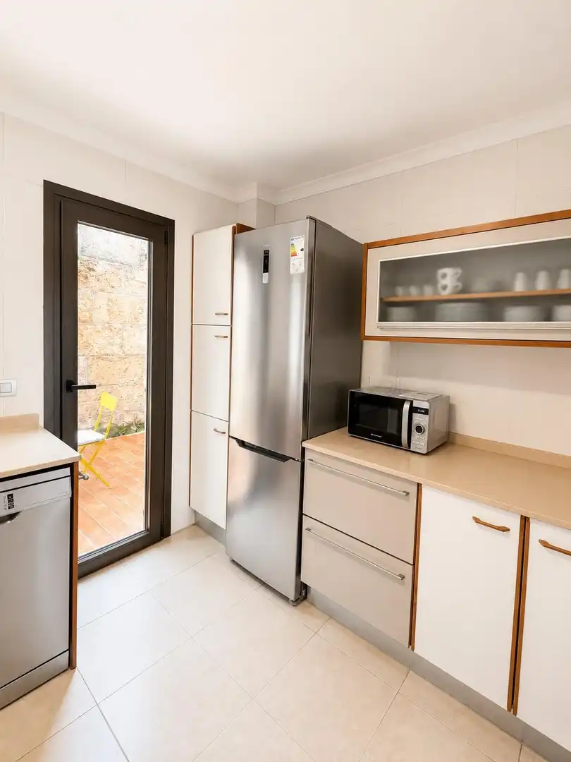 Küche von Einfamilien-Reihenhaus zur Miete in Calvià mit Klimaanlage, Terrasse und Abstellraum