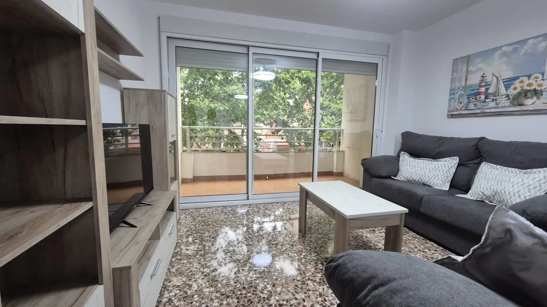 Living room of Flat for rent in Cartagena  with Terrace and Furnished