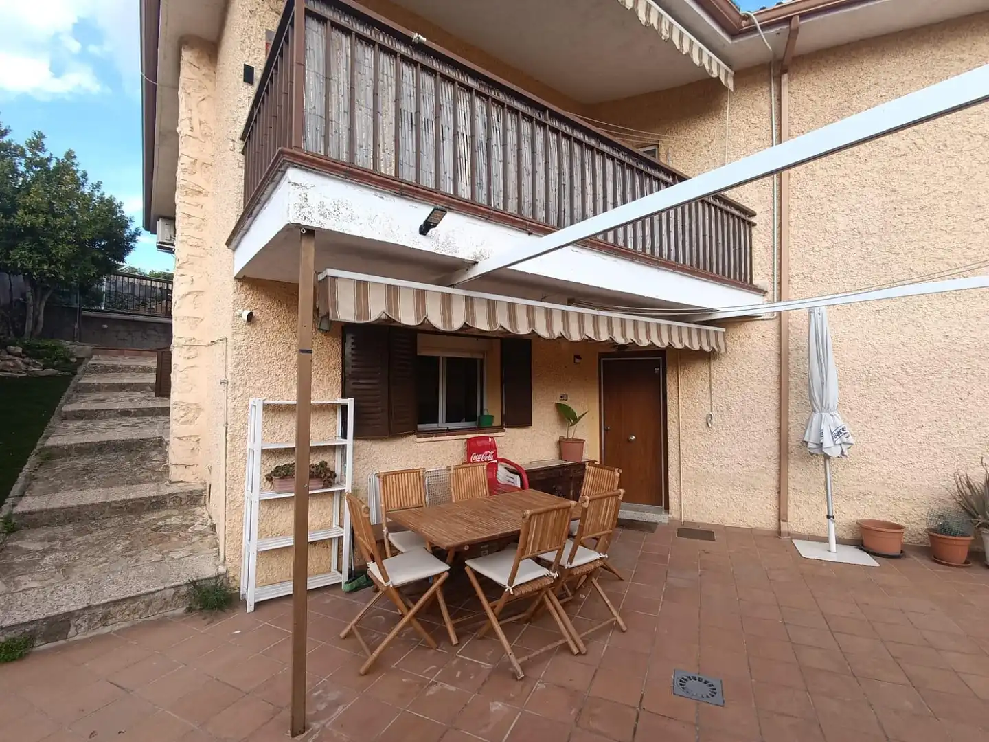 Terraza de Casa o chalet en venta en El Molar (Madrid) con Aire acondicionado, Calefacción y Jardín privado