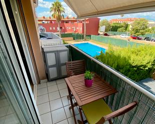 Balcony of Flat for sale in Llagostera  with Air Conditioner, Terrace and Swimming Pool