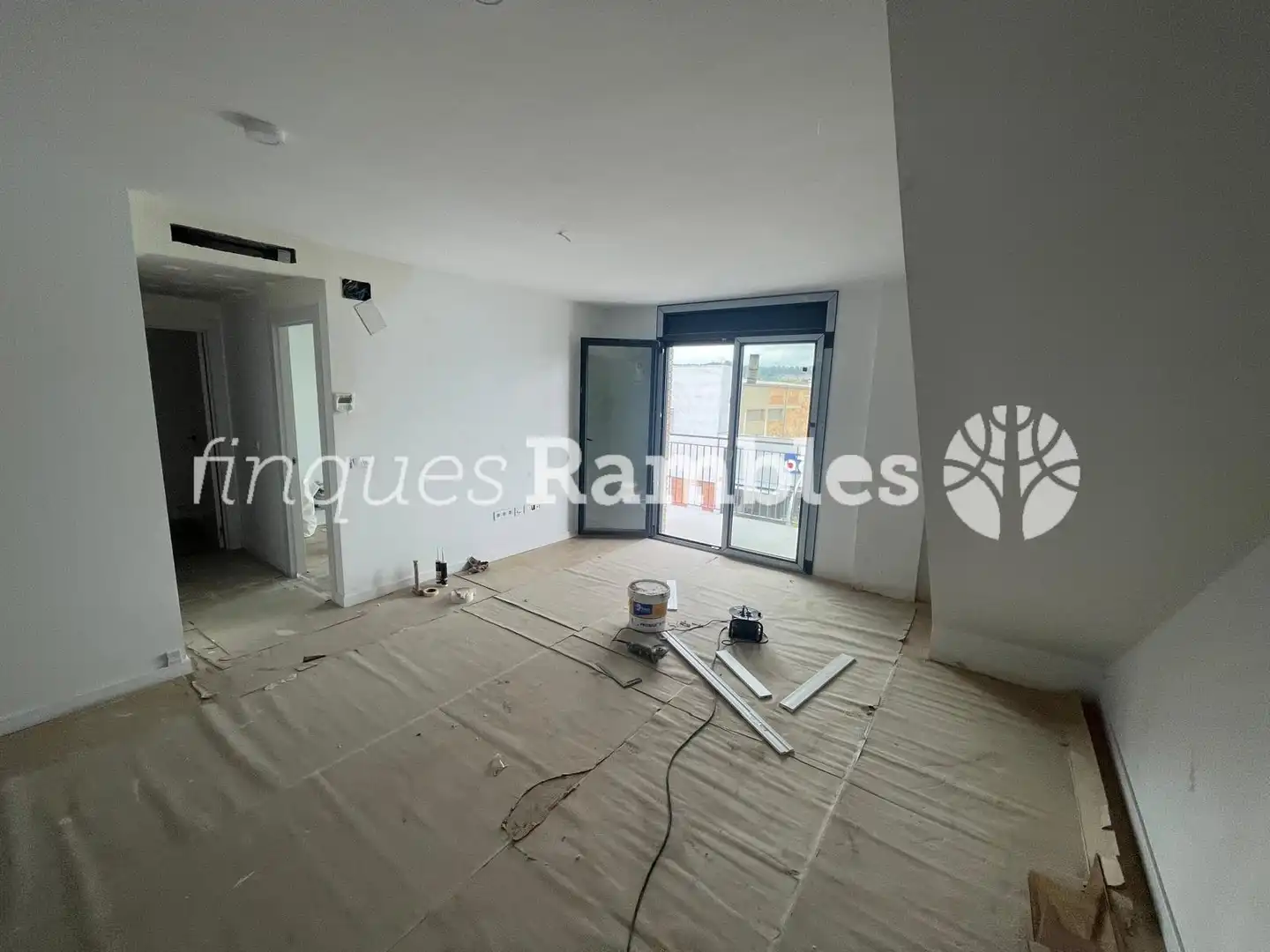 Sala de estar de Dúplex en venta en Igualada con Aire acondicionado, Parquet y Terraza