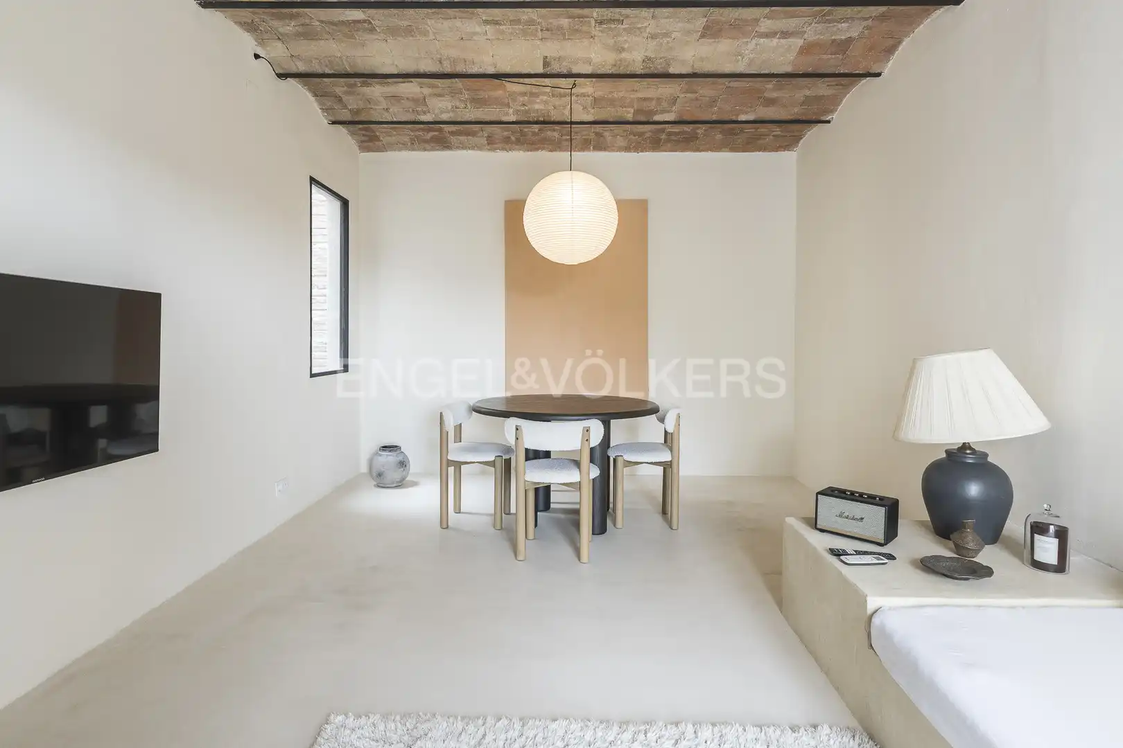 Dining room of Flat for rent in Barcelona  with Air Conditioner, Heating and Balcony