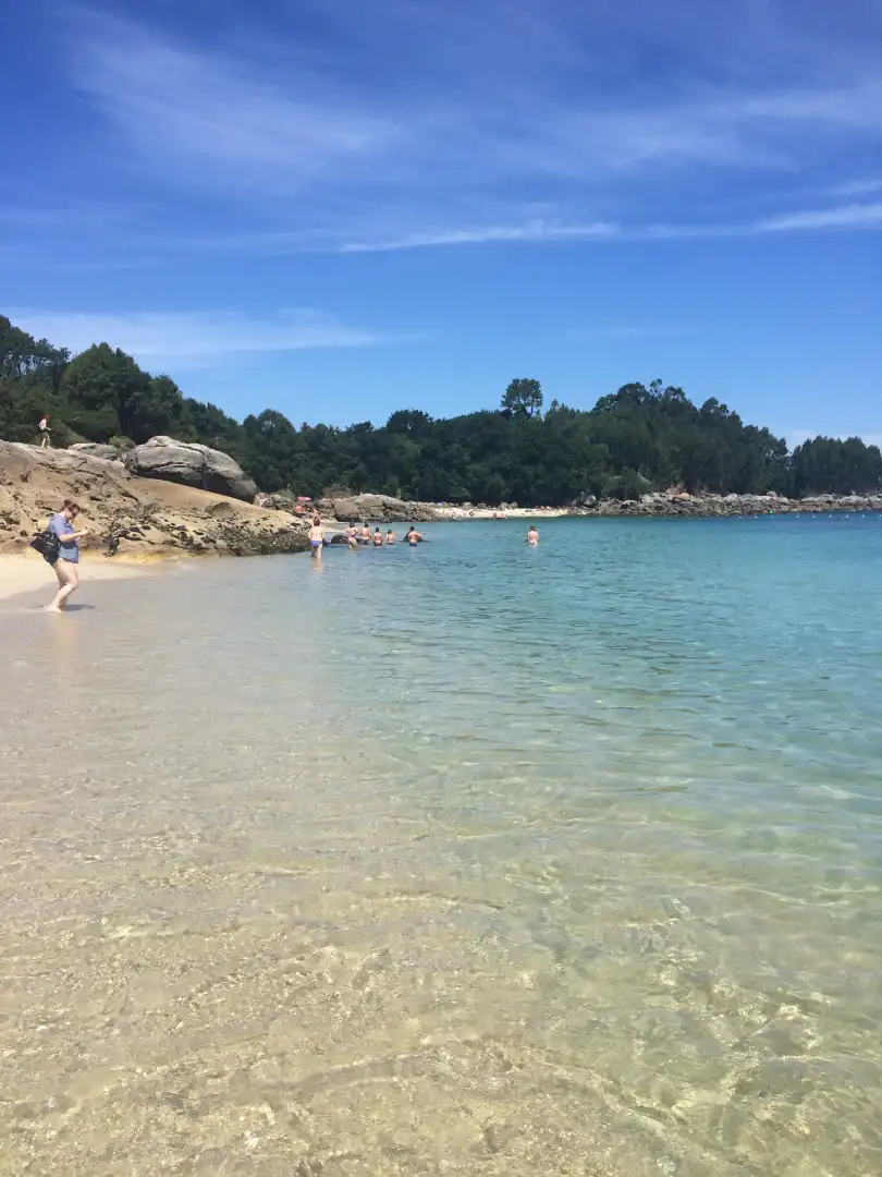 Swimming pool of Flat for sale in Cangas   with Air Conditioner, Heating and Furnished