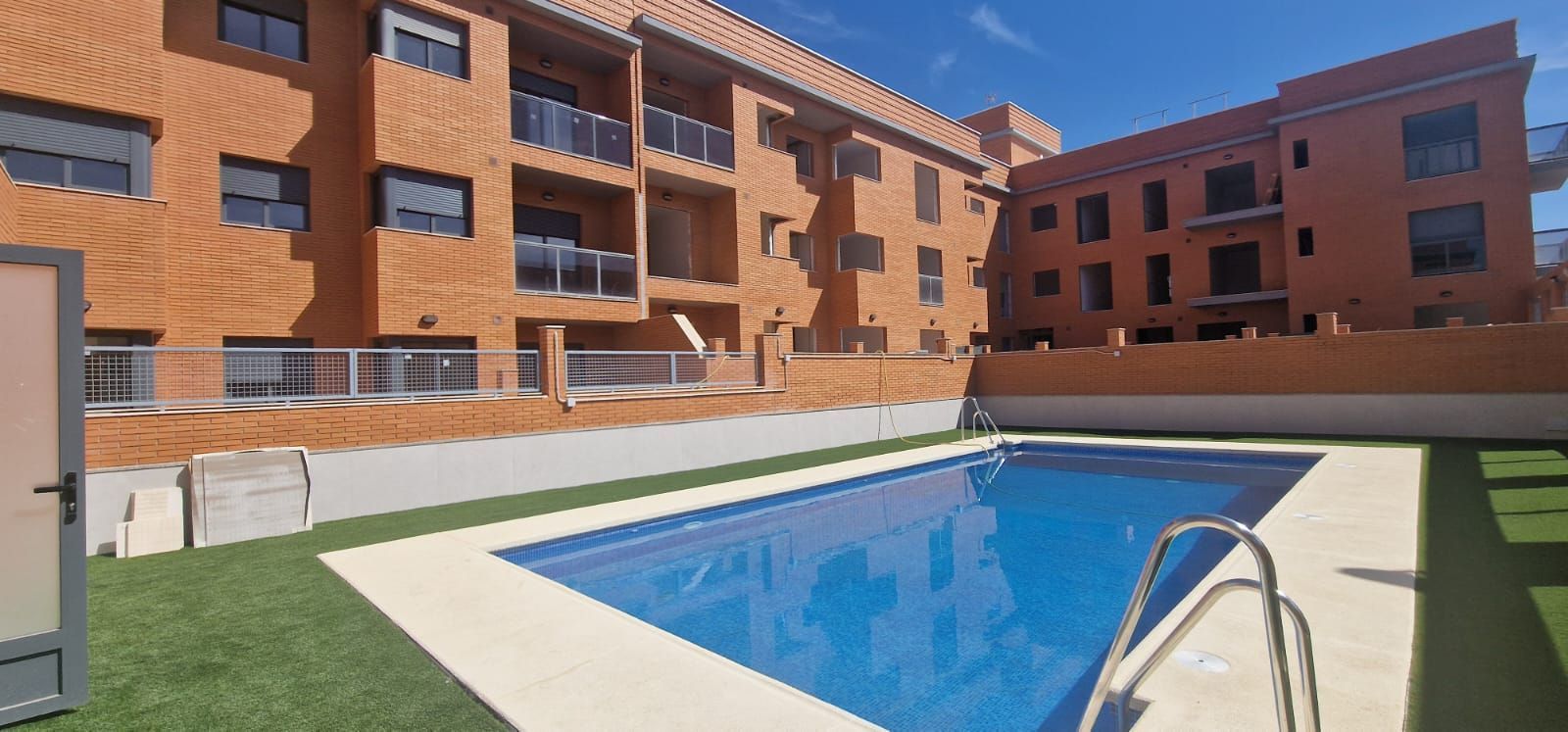 Swimming pool of Flat for sale in Vícar  with Heating, Terrace and Community pool