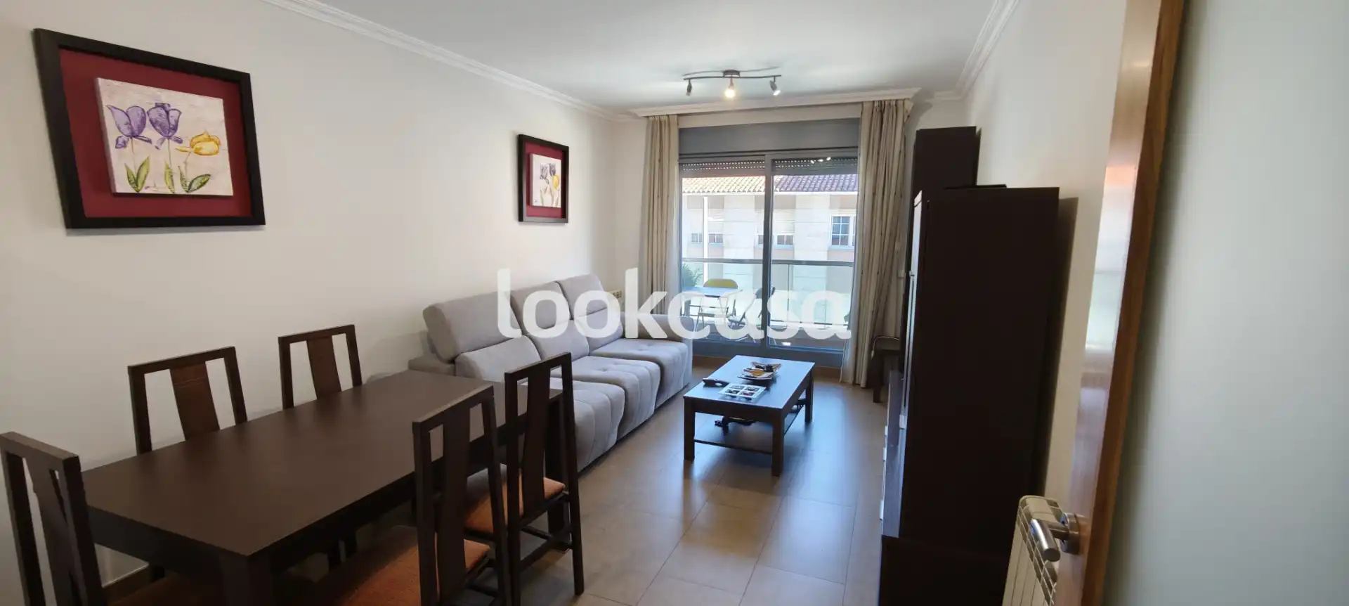 Living room of Flat for sale in Sanxenxo  with Heating, Parquet flooring and Terrace