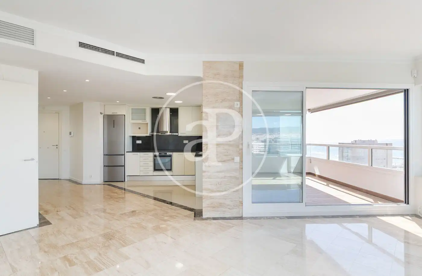 Sala de estar de Piso en venta en Barcelona con Aire acondicionado, Calefacción y Jardín privado