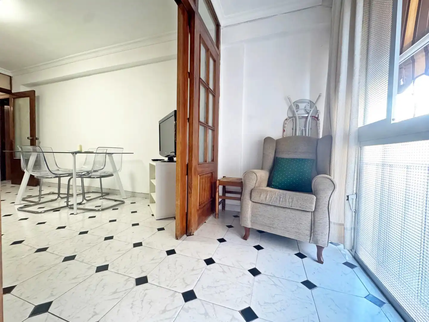 Sala d'estar de Pis en venda en Málaga amb Aire condicionat, Terrassa i Moblat