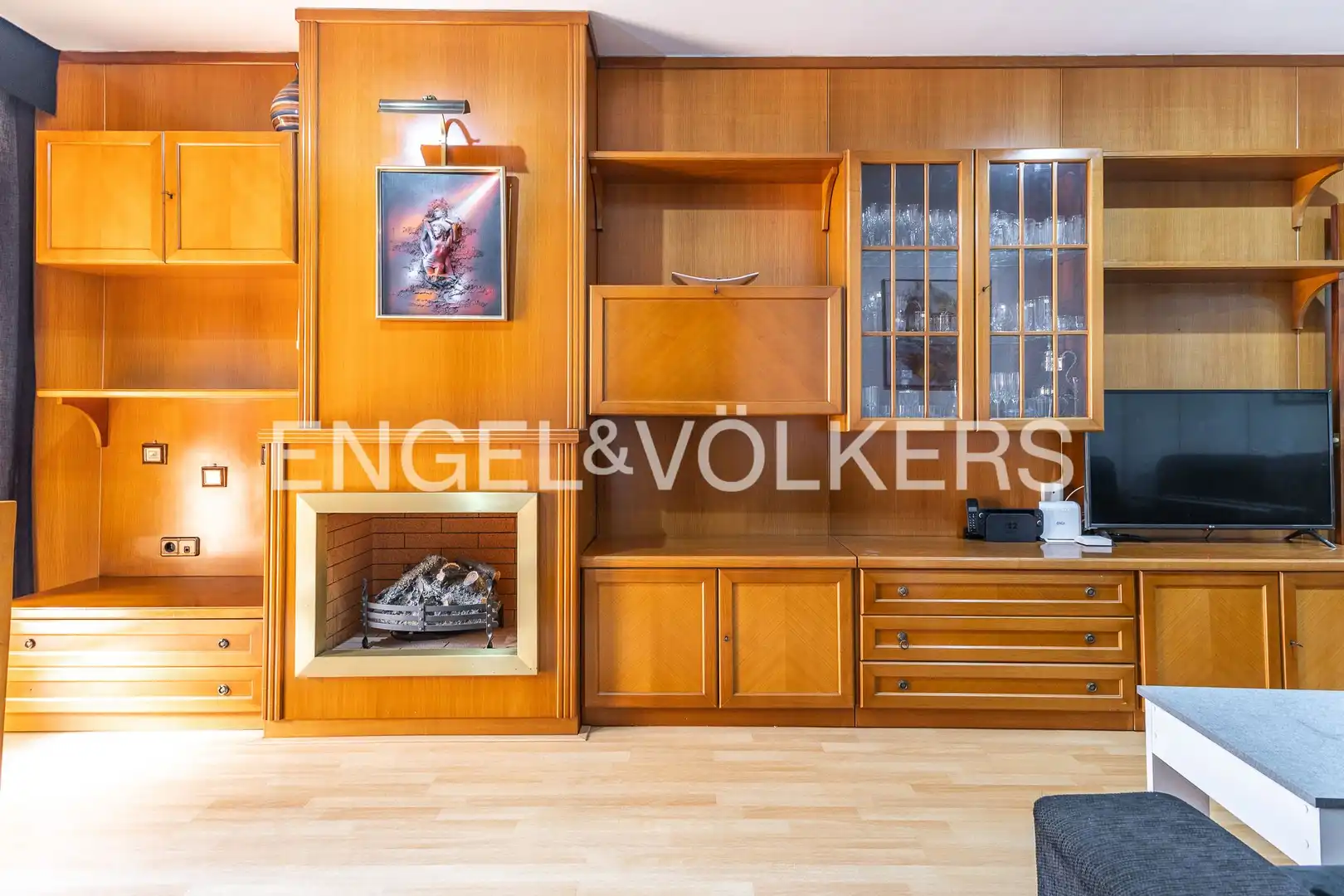 Wohnzimmer von Wohnung zum Verkauf in Barcelona mit Klimaanlage, Heizung und Privatgarten
