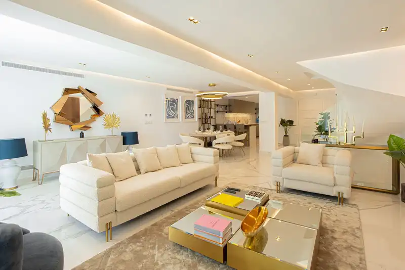 Living room of Detached homes for rent in Marbella  with Air Conditioner, Terrace and Storage room