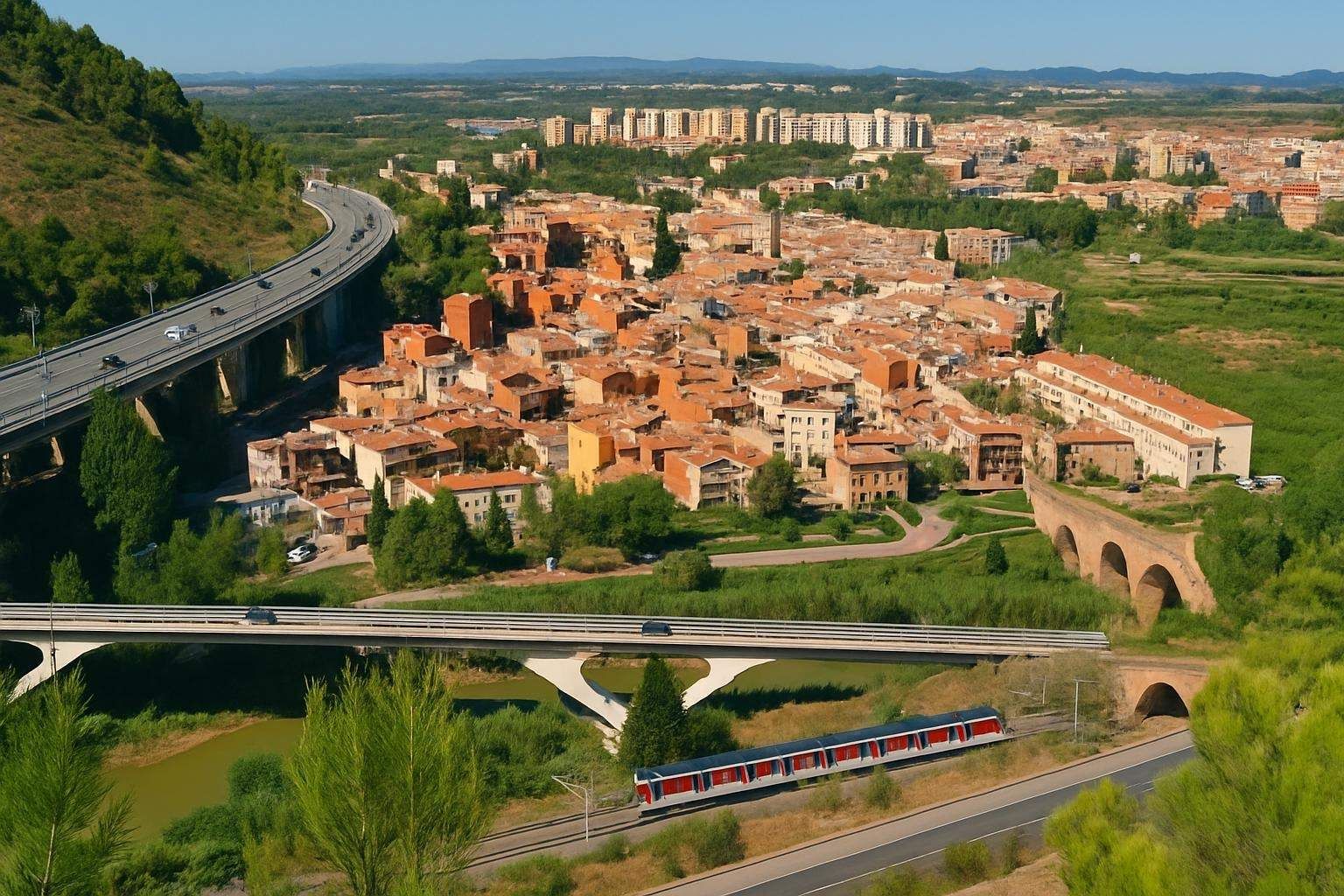 Vista exterior de Piso en venta en Martorell