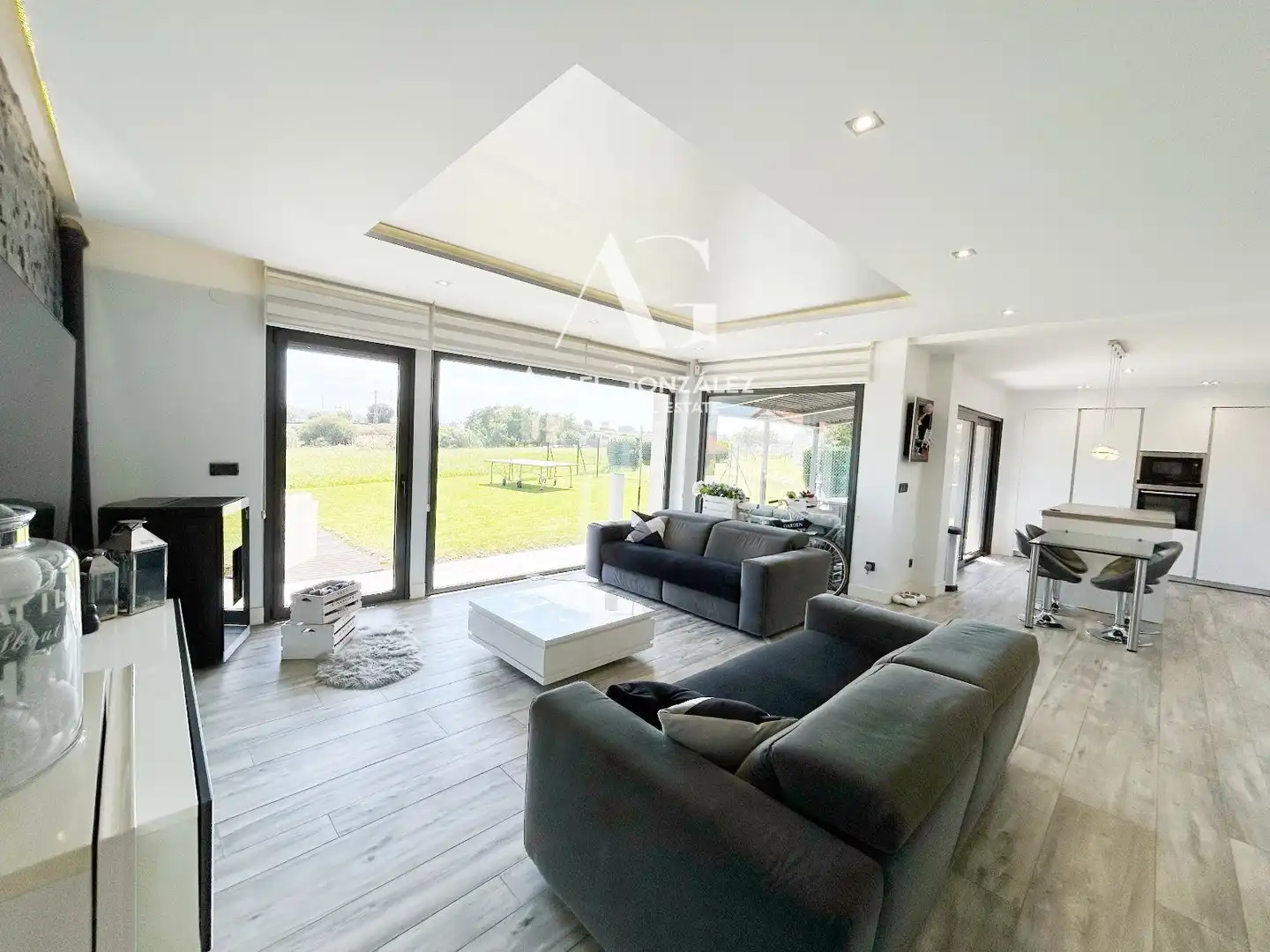 Living room of Houses for sale in Santander  with Heating, Private garden and Terrace