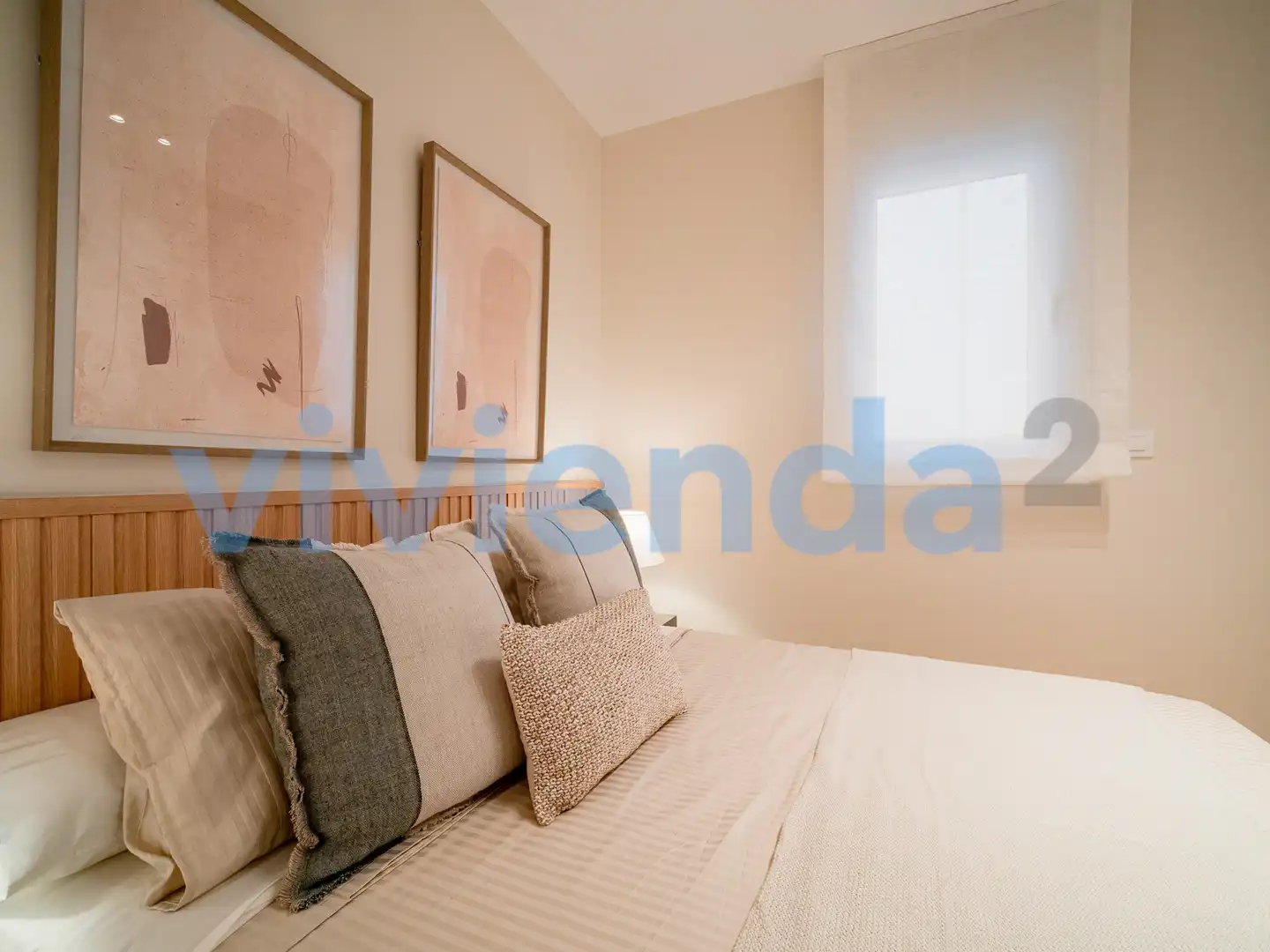 Schlafzimmer von Wohnung zur Miete in Madrid mit Klimaanlage, Heizung und Balkon
