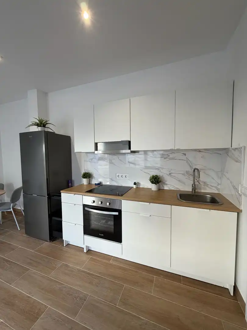Küche von Wohnung zum Verkauf in Mojácar mit Klimaanlage, Terrasse und Schwimmbad