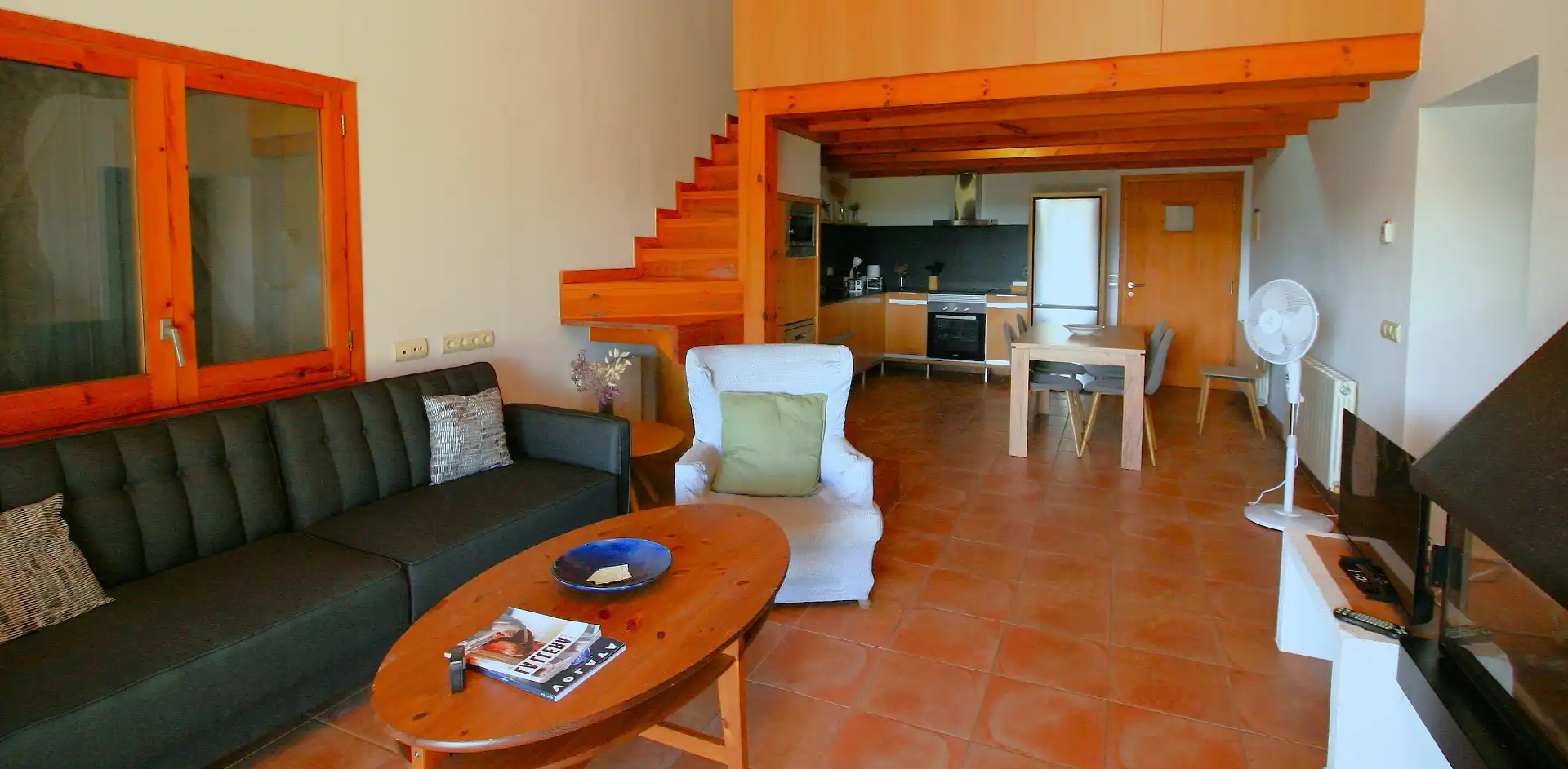 Wohnzimmer von Country house zur Miete in Bordils, Girona