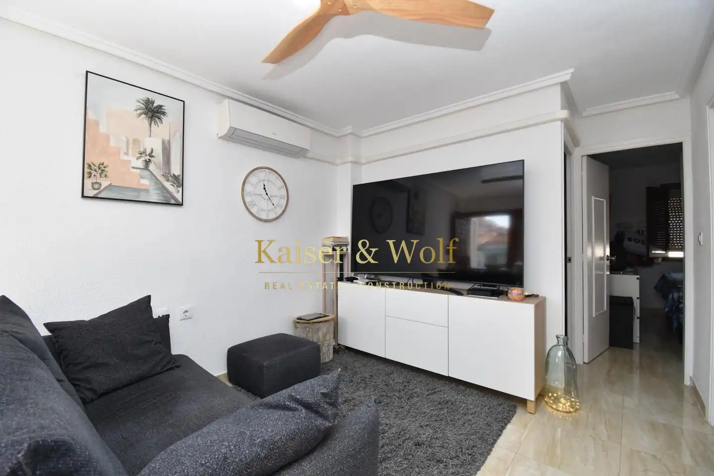Sala de estar de Piso en venta en Santa Pola con Aire acondicionado, Jardín privado y Terraza